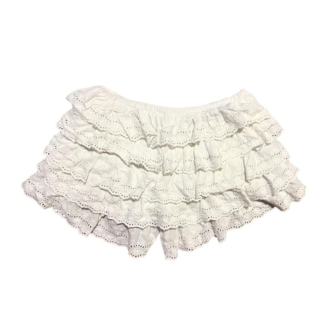 Other Vintage y2k coquette ruffled lace bloomer shorts/skirt🧁 Size 25" / US 0 / IT 36 - 1 Thumbnail