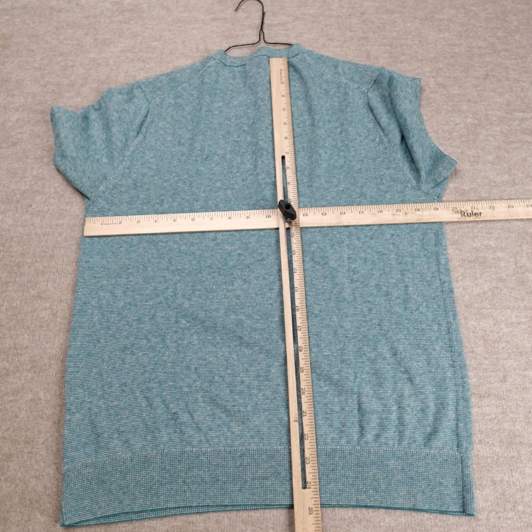 Bonobos Bonobos Mens Shirt Medium Blue Green Teal Knit Cotton Hemp Silk Henley Size US M / EU 48-50 / 2 - 5 Thumbnail