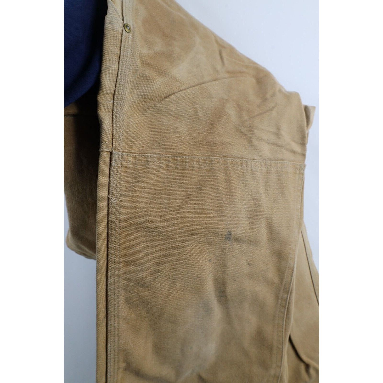 Carhartt × Vintage Vintage 90s Carhartt Distressed Double Knee Canvas Overalls Size US 34 / EU 50 - 9 Thumbnail