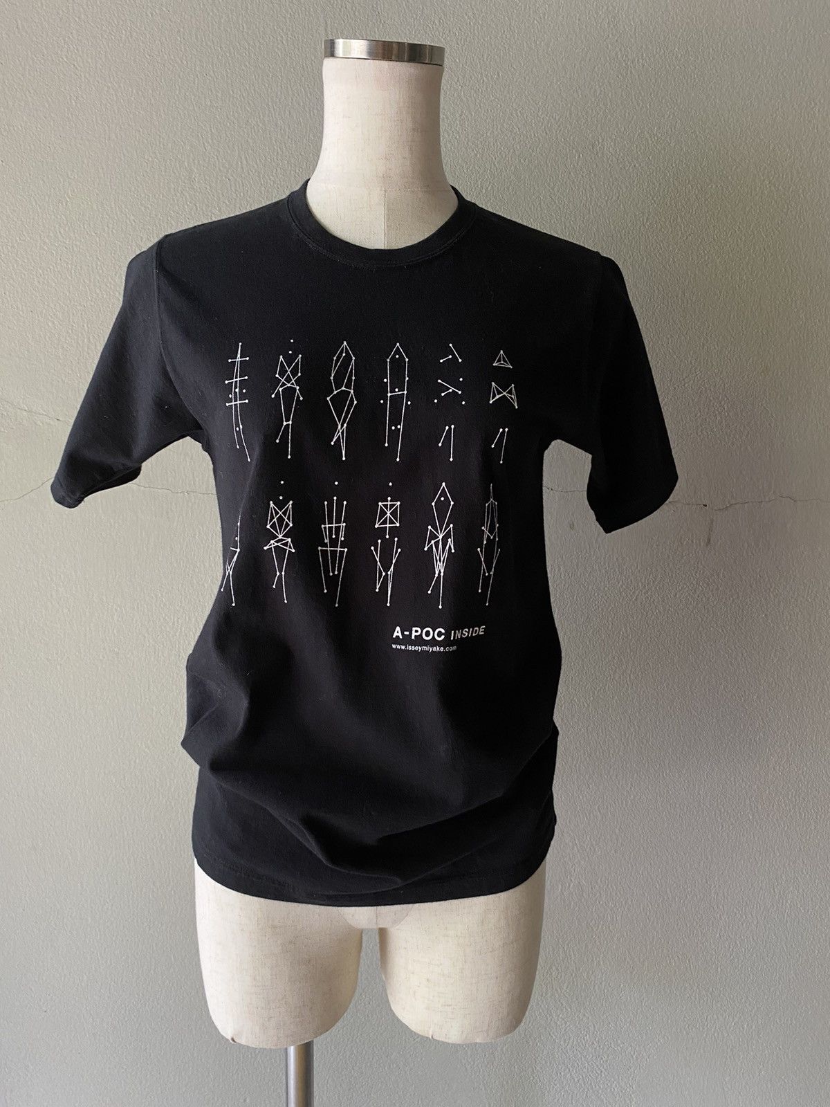 Issey Miyake ISSEY MIYAKE Black Tee with Geometric Print Size S / US 4 / IT 40 - 12 Thumbnail