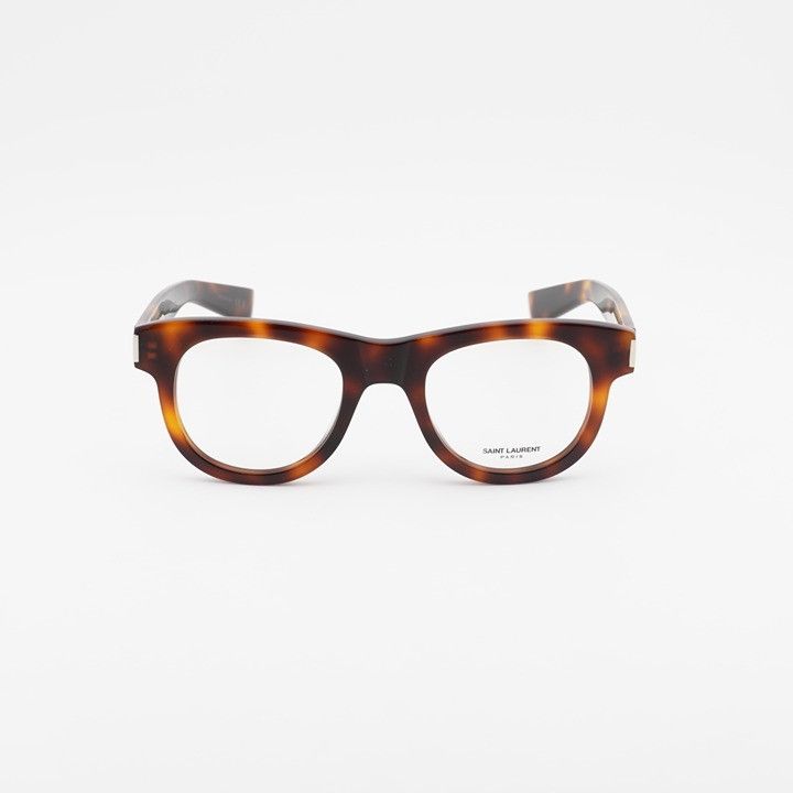 Saint Laurent Paris Saint Laurent SL571 OPT 003 Eyeglasses Havana 49mm Round Size ONE SIZE - 2 Thumbnail