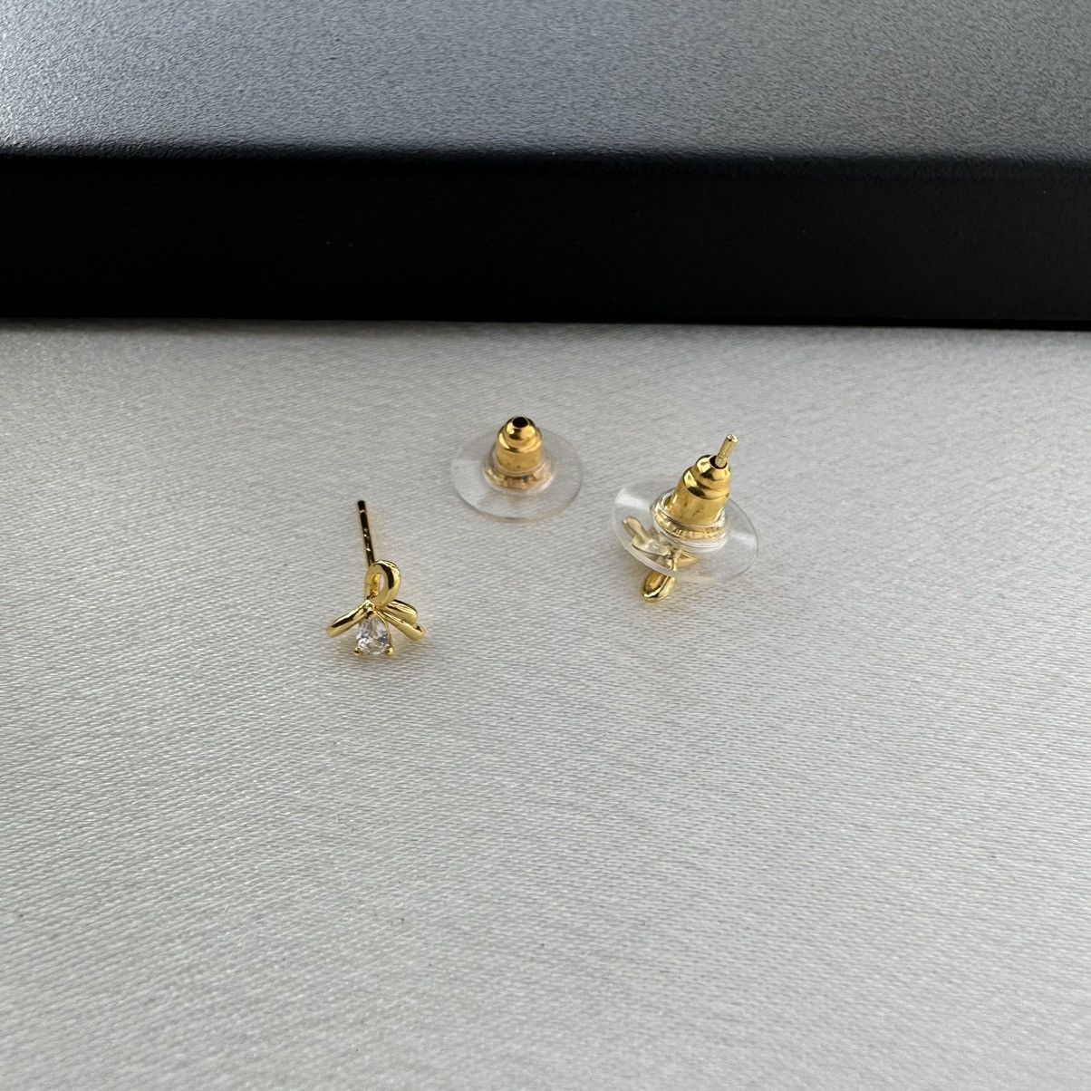 Designer Small CZ Bow Stud Earrings for Women Size ONE SIZE - 5 Thumbnail
