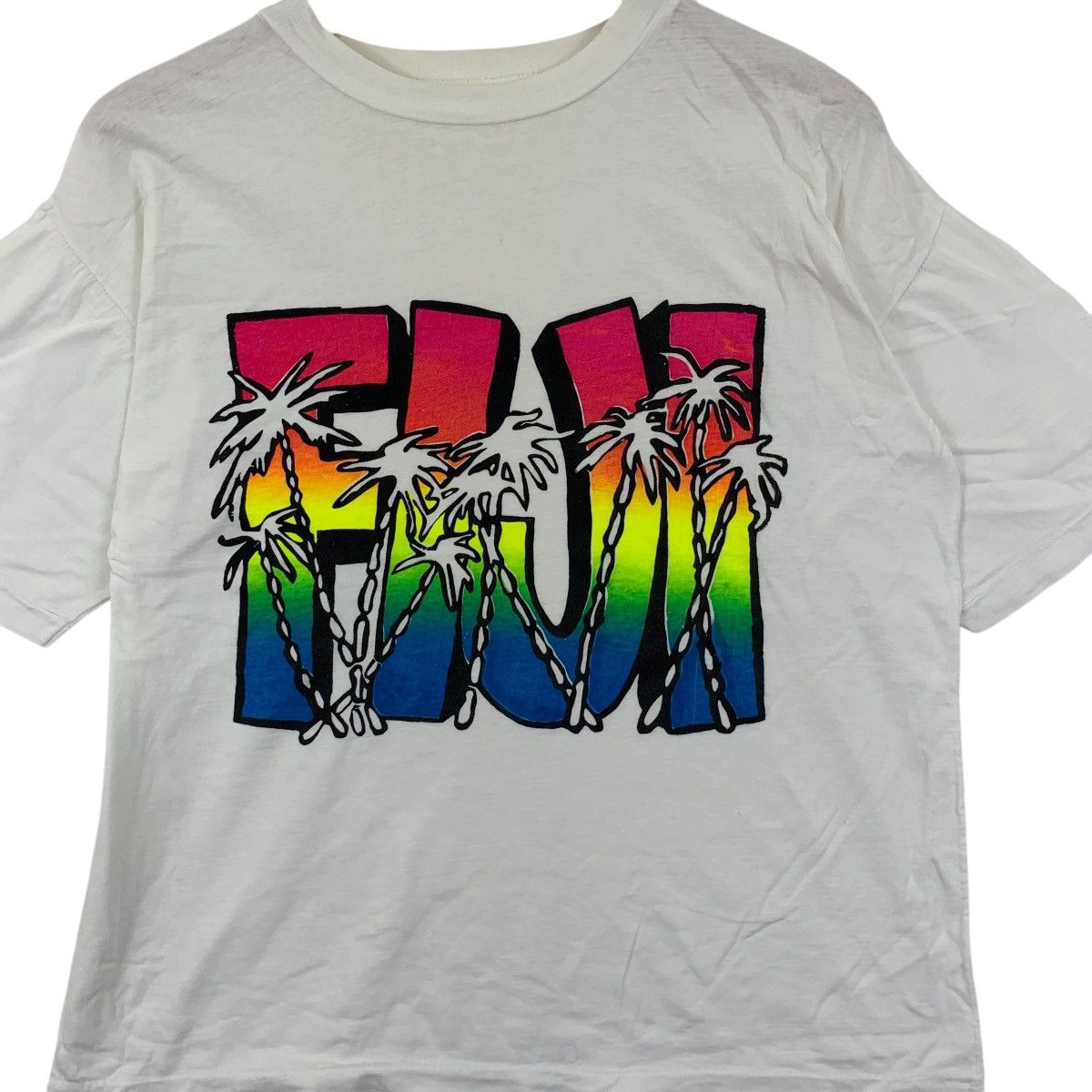 Fiji Vintage FIJI SOUTH PACIFIC Artwork Hawaii Beach Tee Shirt Size M / US 6-8 / IT 42-44 - 3 Thumbnail