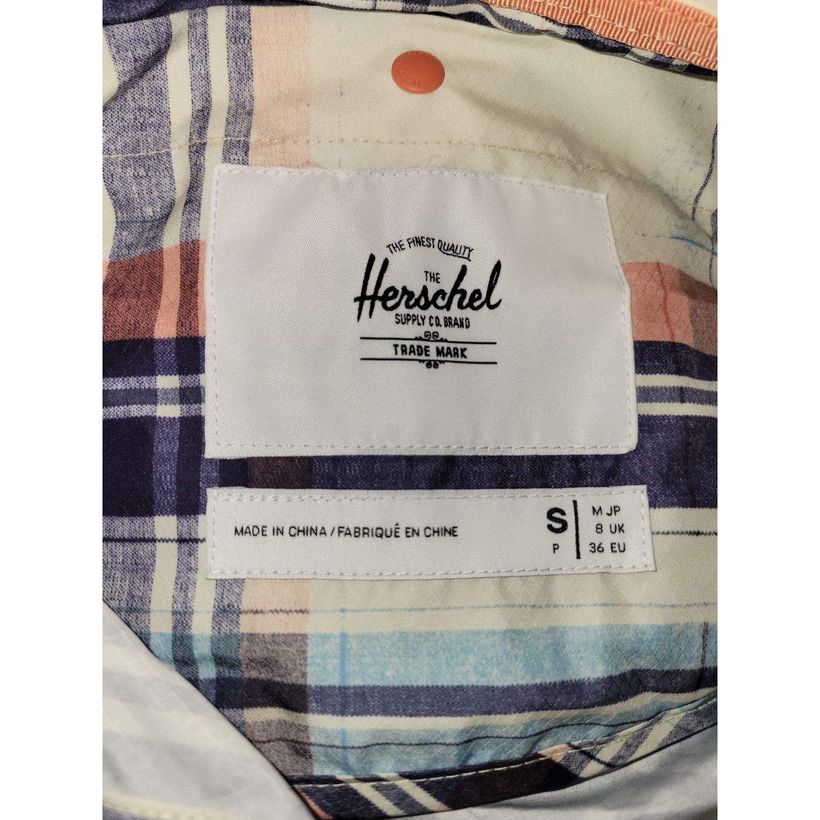 Herschel Supply Co. New Herschel Voyager Long Plaid Water Resistant Coach Jacket Size S / US 4 / IT 40 - 4 Thumbnail