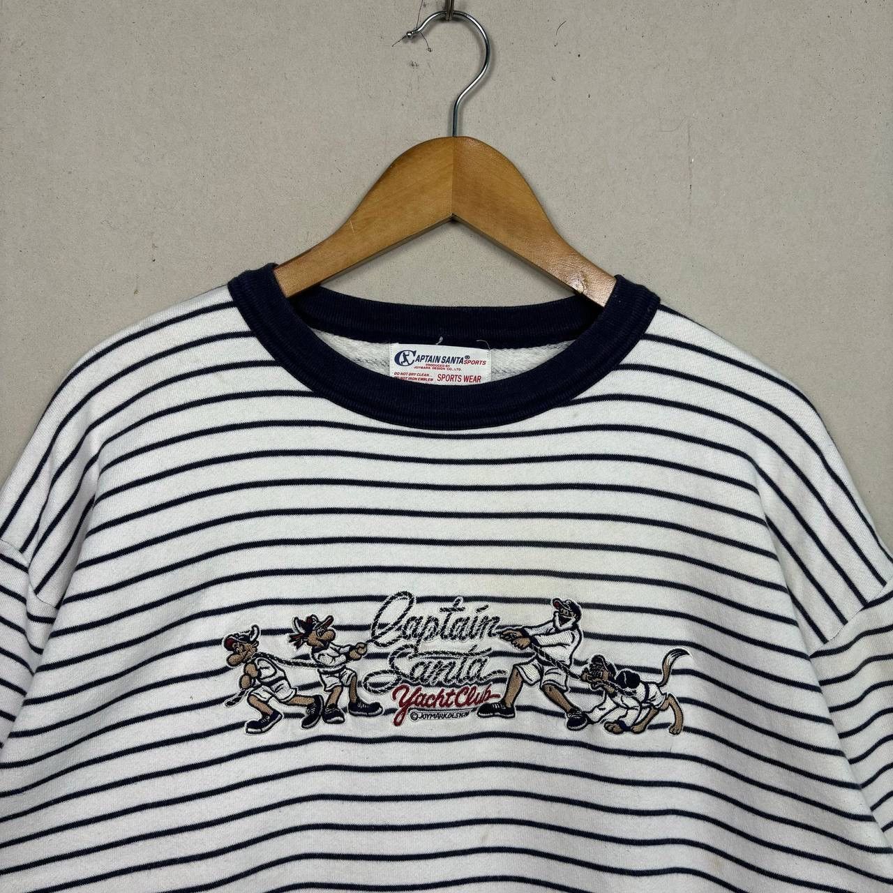 Japanese Brand Captain Santa Yacht Club Japan Vintage Striped Sweatshirt L Size US L / EU 52-54 / 3 - 3 Thumbnail