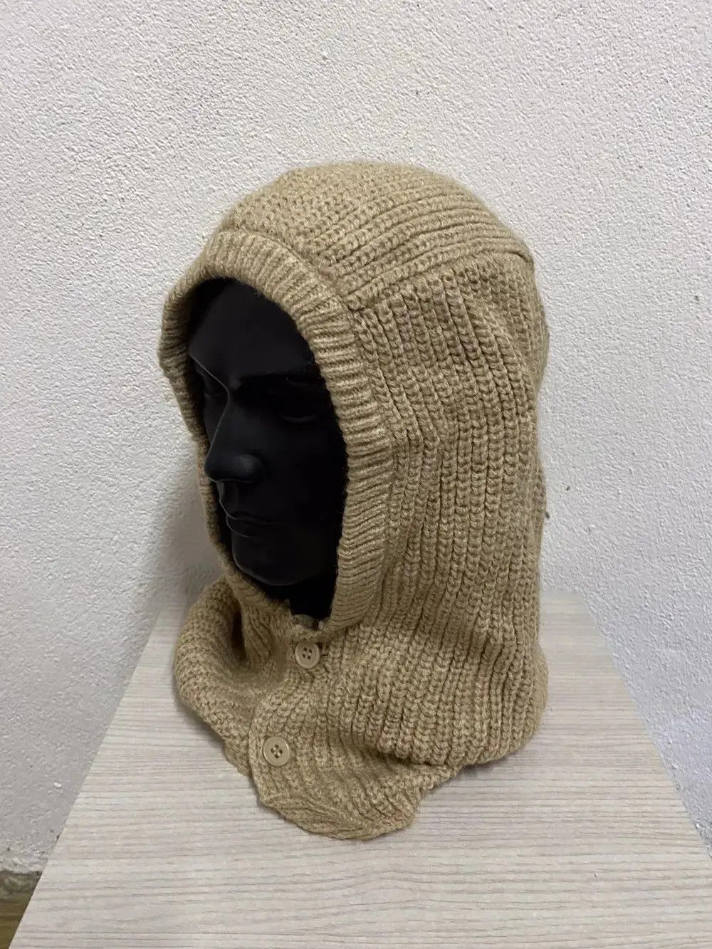 Japanese Brand Japanese Brand Plain Balaclava Beanie Hat Size ONE SIZE - 3 Thumbnail