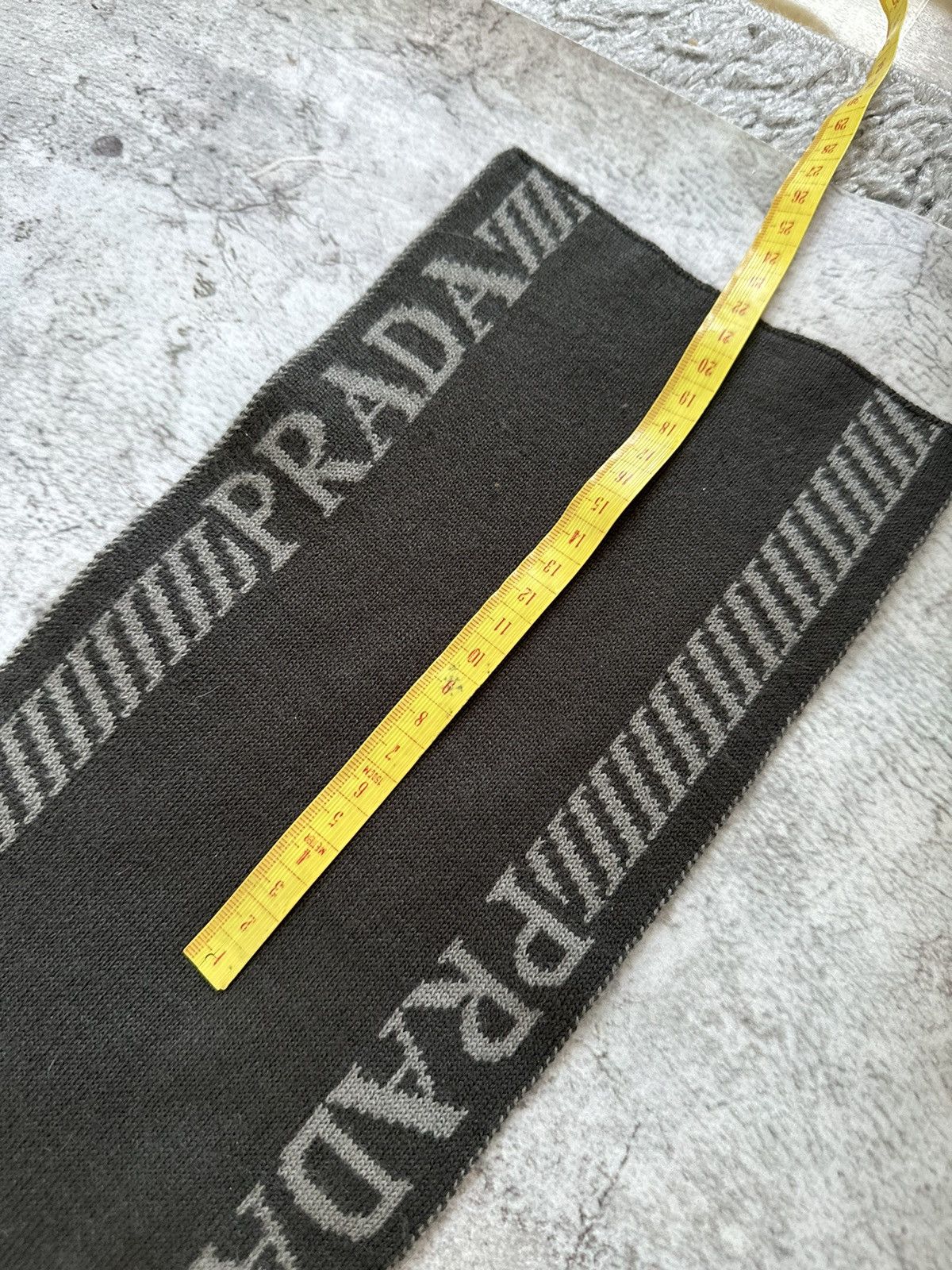 Prada Prada Logo Intarsia Two-Tone wool scarf Size ONE SIZE - 10 Thumbnail