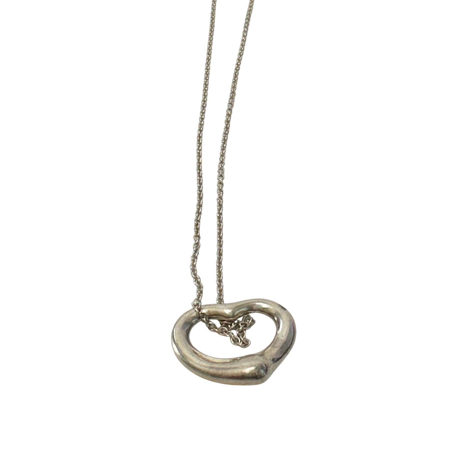 Tiffany & Co. Tiffany & Co. Elsa Peretti Small Open Heart Necklace Size ONE SIZE - 9 Thumbnail