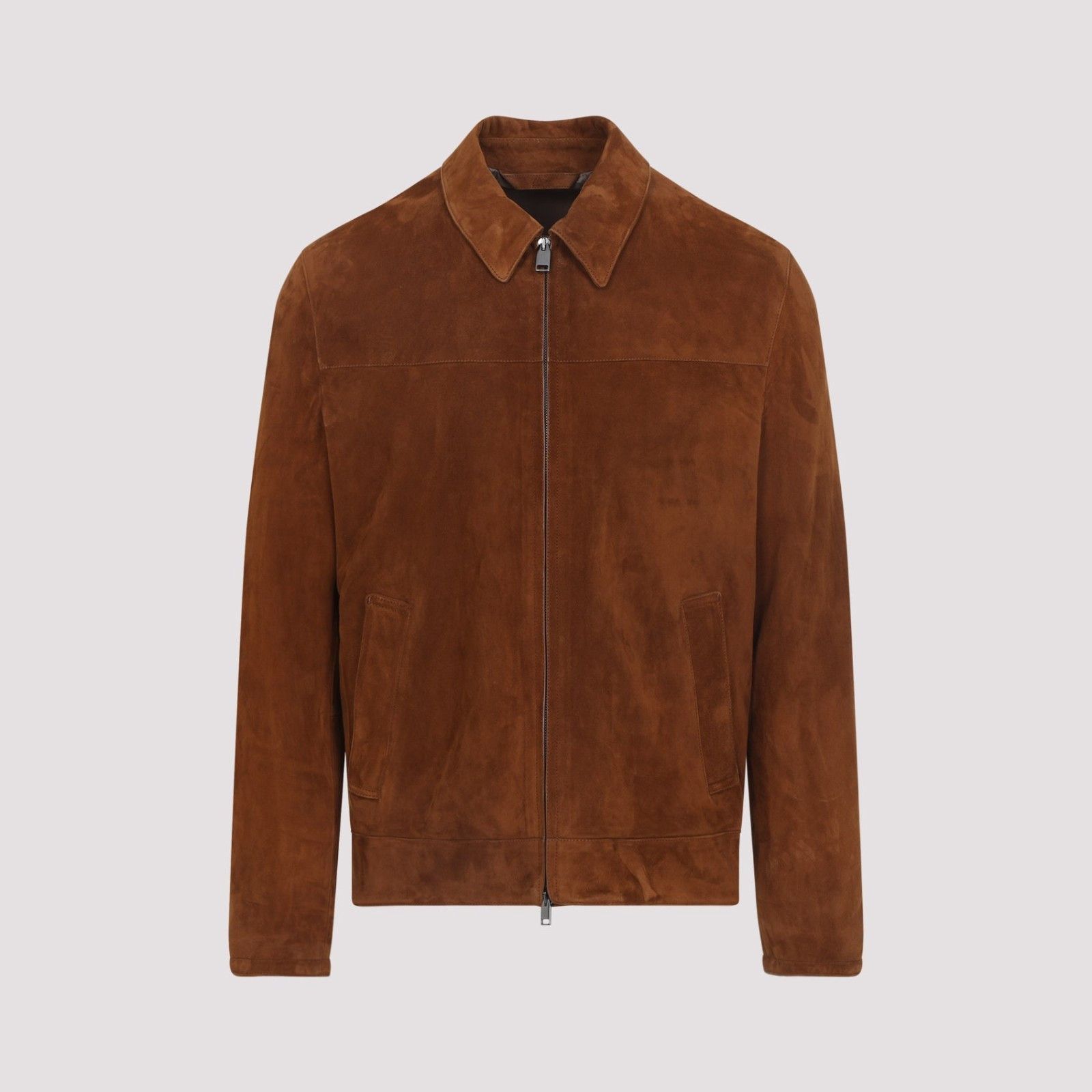 Brioni BRIONI Teak Suede Bomber Jacket New & Authentic (Men's size: Size US XL / EU 56 / 4 - 1 Thumbnail