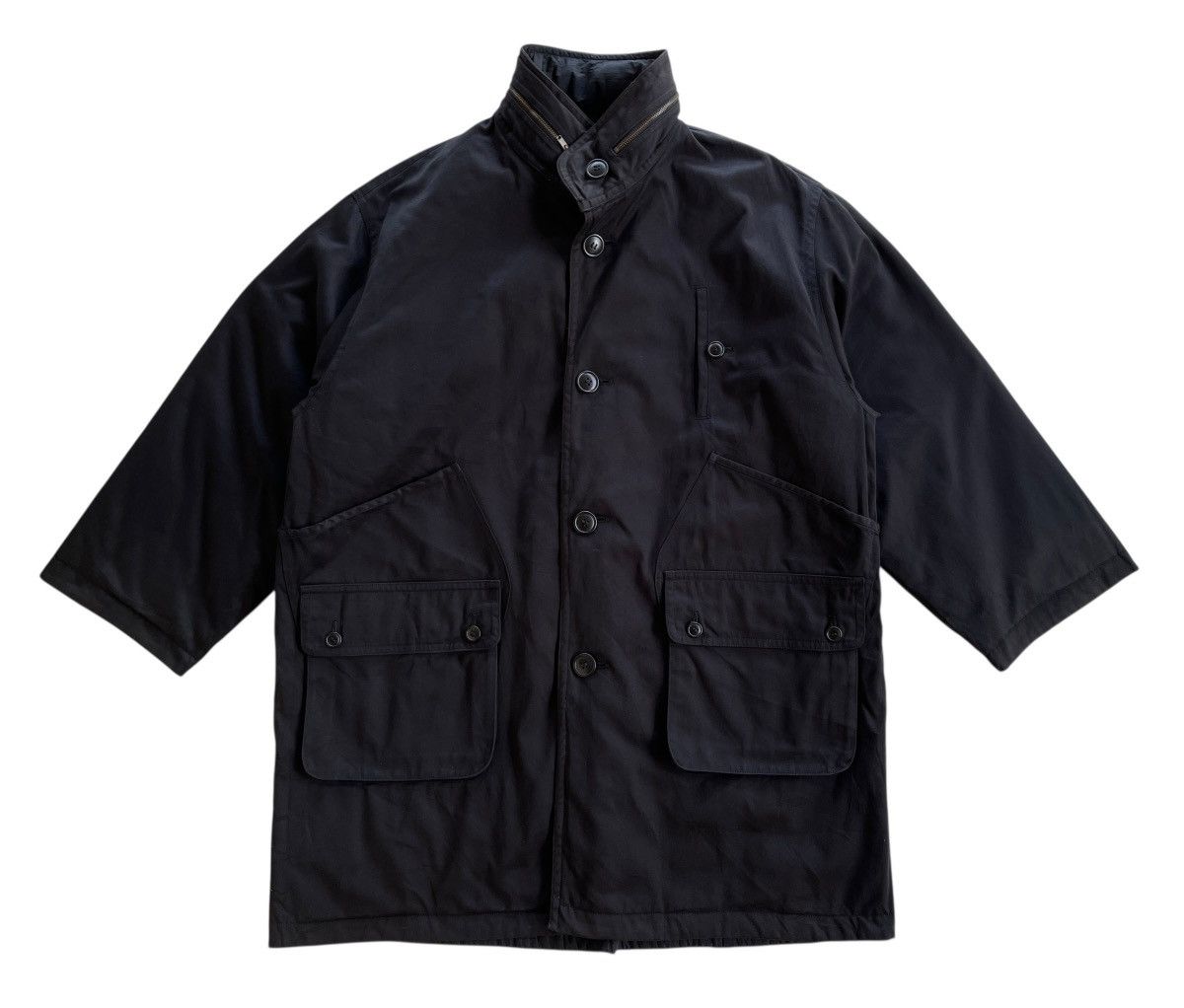 Issey Miyake 1980s Issey Miyake I.S Black Reversible Jacket Size US XL / EU 56 / 4 - 6 Thumbnail