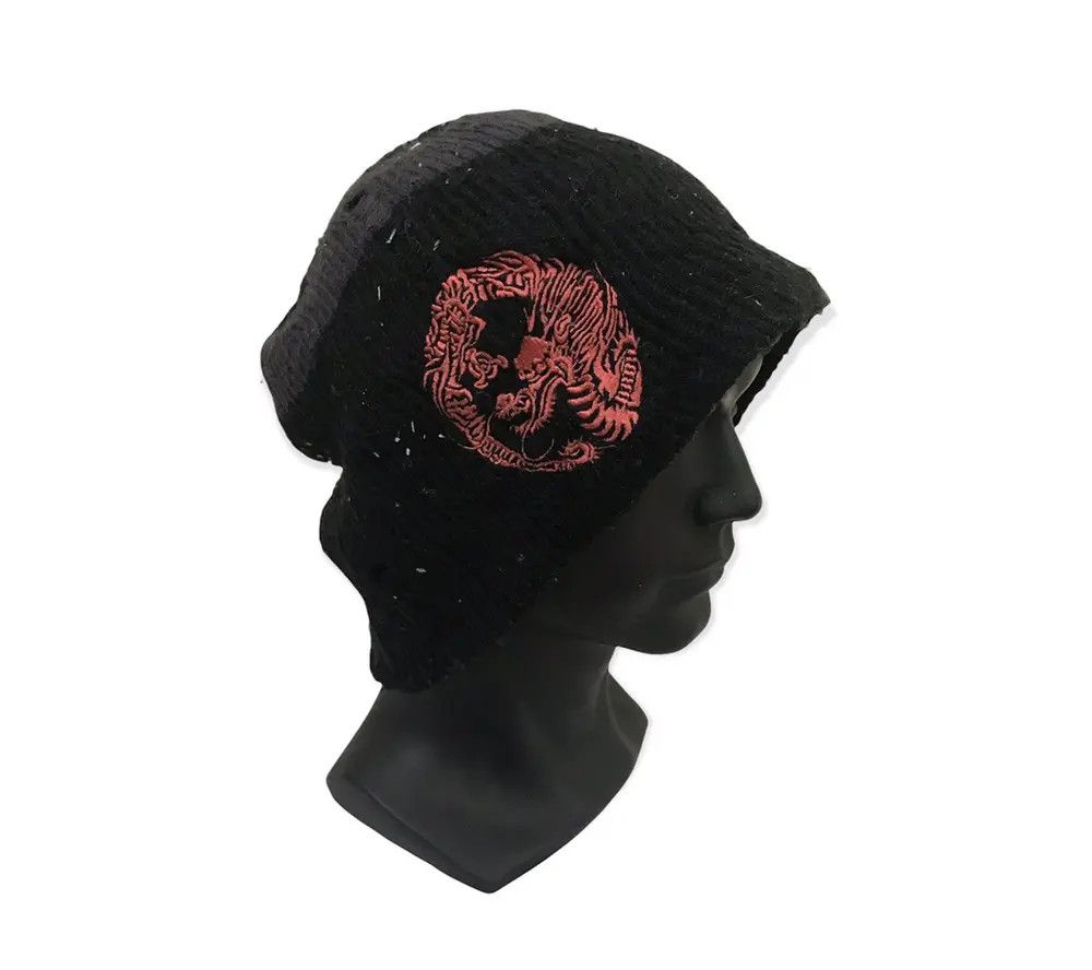 Japanese Brand × Vintage Japanese Brand Dragon Stripe Design Beanie Hat Size ONE SIZE - 1 Thumbnail