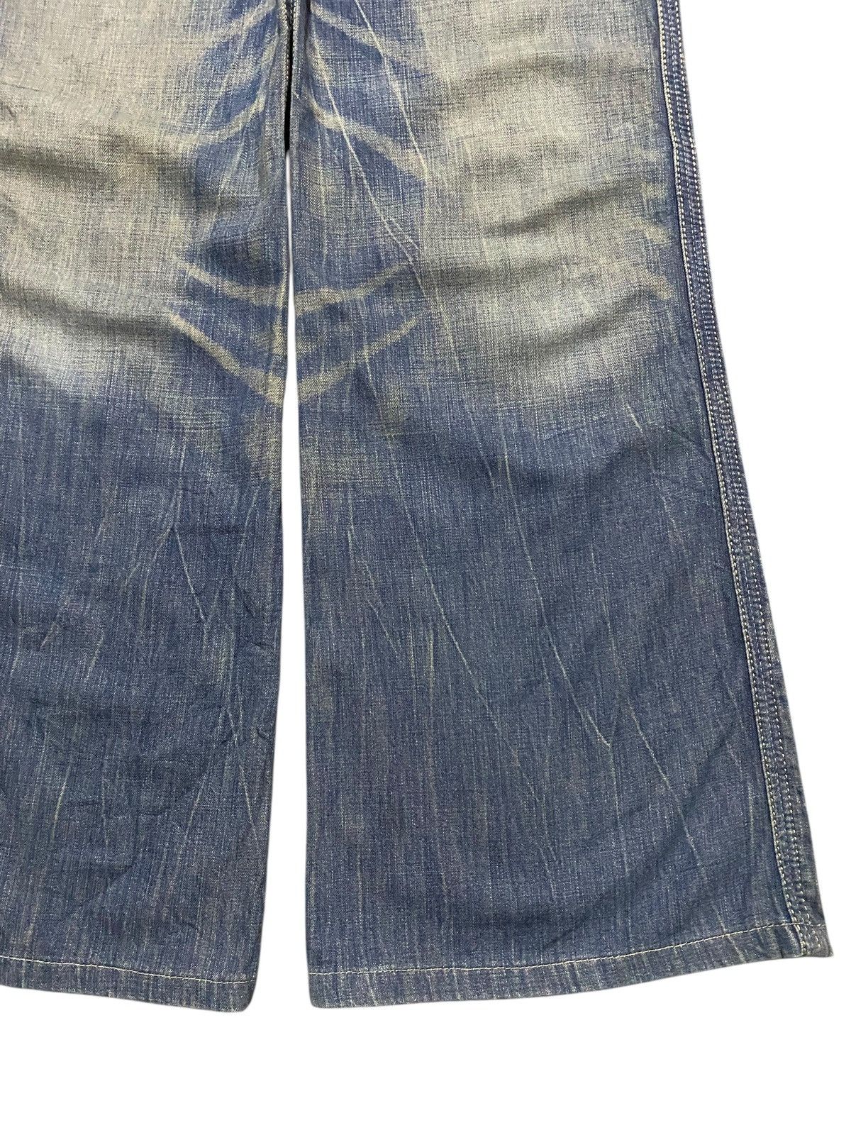 Japanese Brand Brappers Lady Vintage Union Made Faded Wash Flare Jeans Size 28" / US 6 / IT 42 - 8 Thumbnail