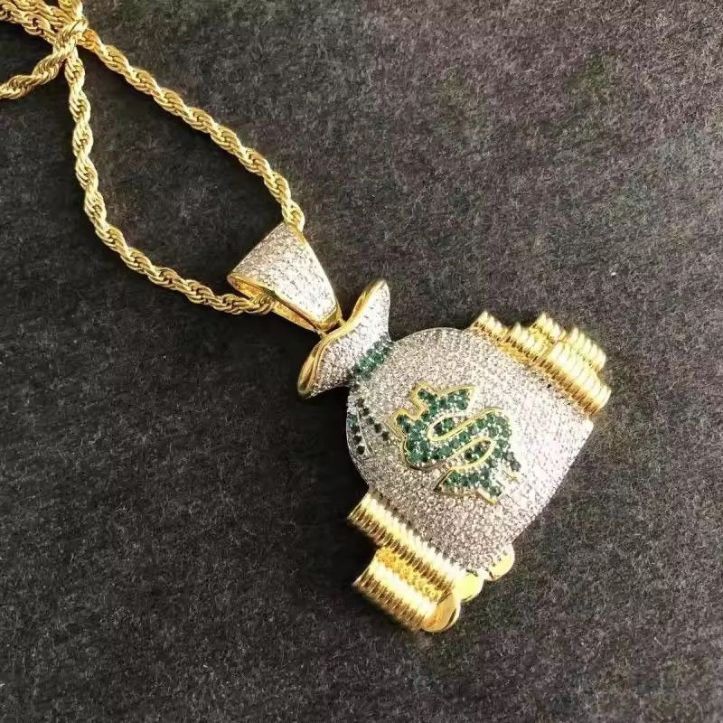 Japanese Brand Money Bag Streetwear Necklace Chain Size ONE SIZE - 4 Thumbnail