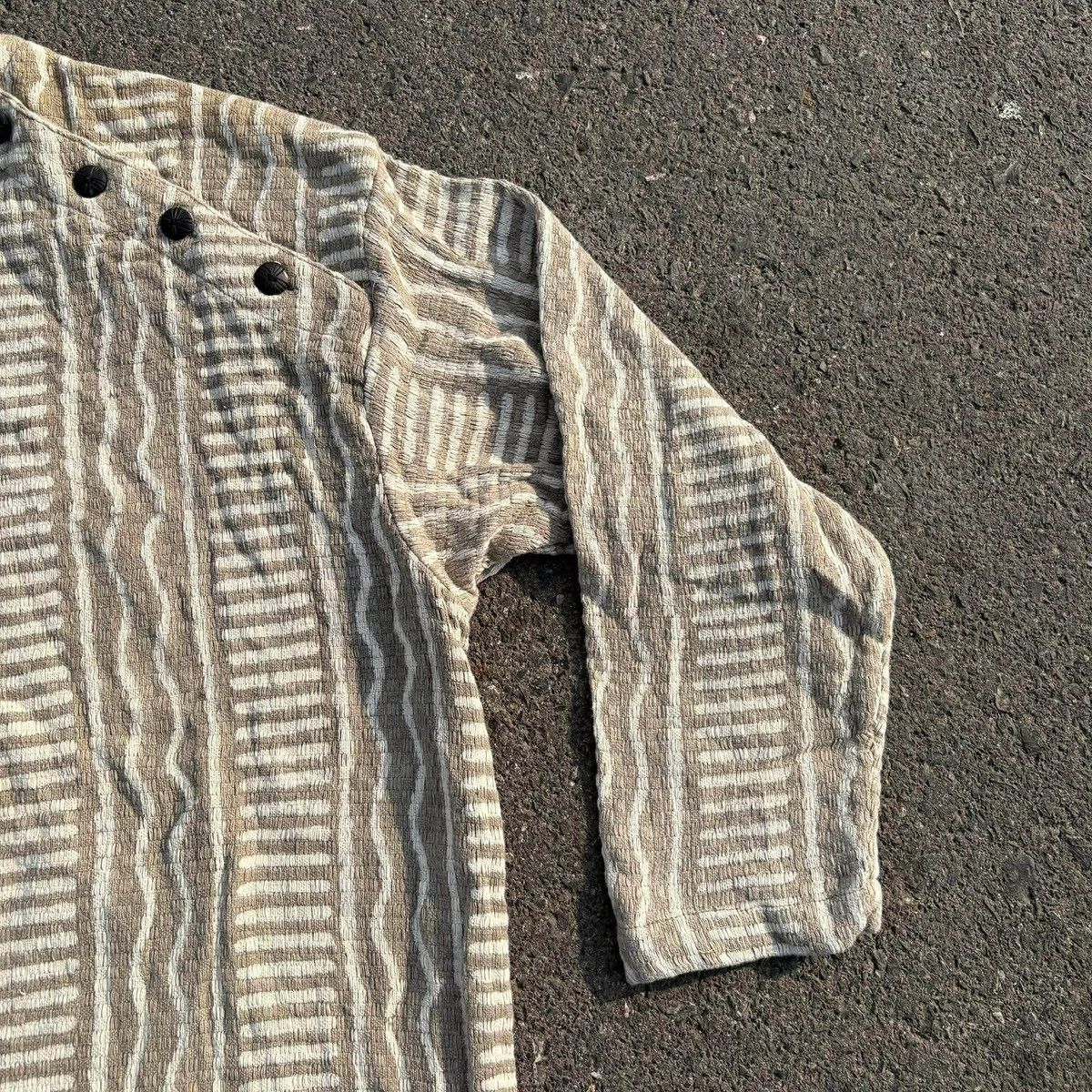 Vintage Lakshmi India Woven Stripe Pullover – Made in India Size US XL / EU 56 / 4 - 7 Thumbnail