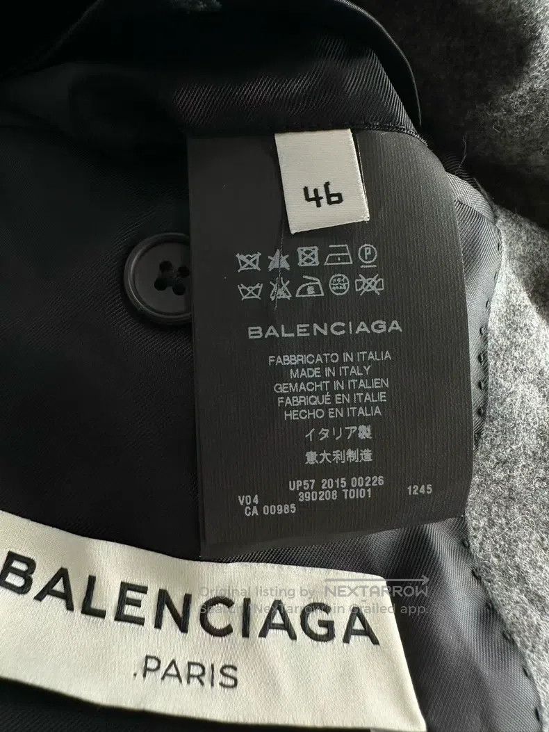 Balenciaga Balenciaga Gray fastening wool blazer Size US S / EU 44-46 / 1 - 6 Thumbnail