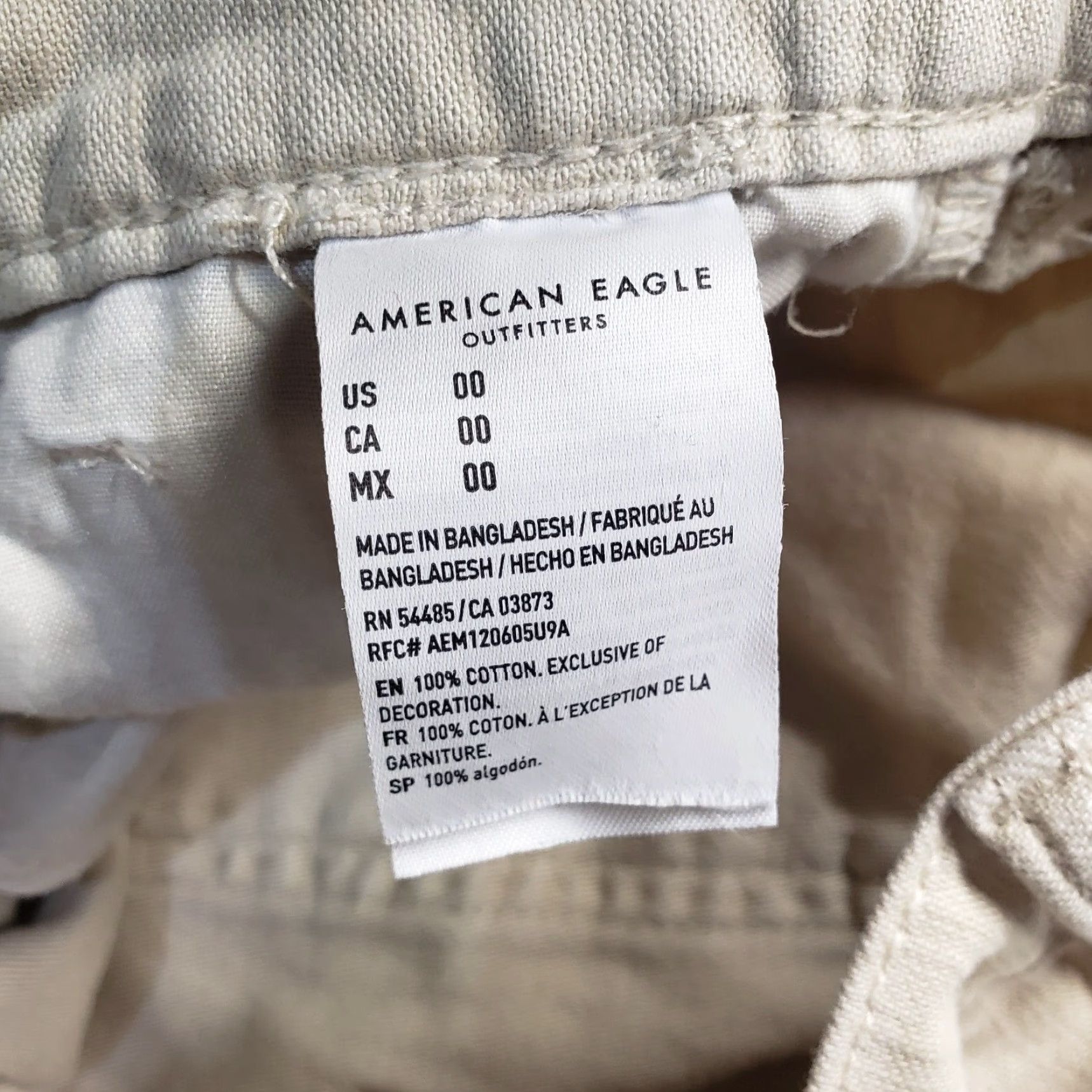 American Eagle Outfitters AMERICAN EAGLE Hi-Rise Shorty Tan Brown Cut Off Shorts Adult Women's Size 00 Size 24" / US 00 / IT 34 - 4 Thumbnail
