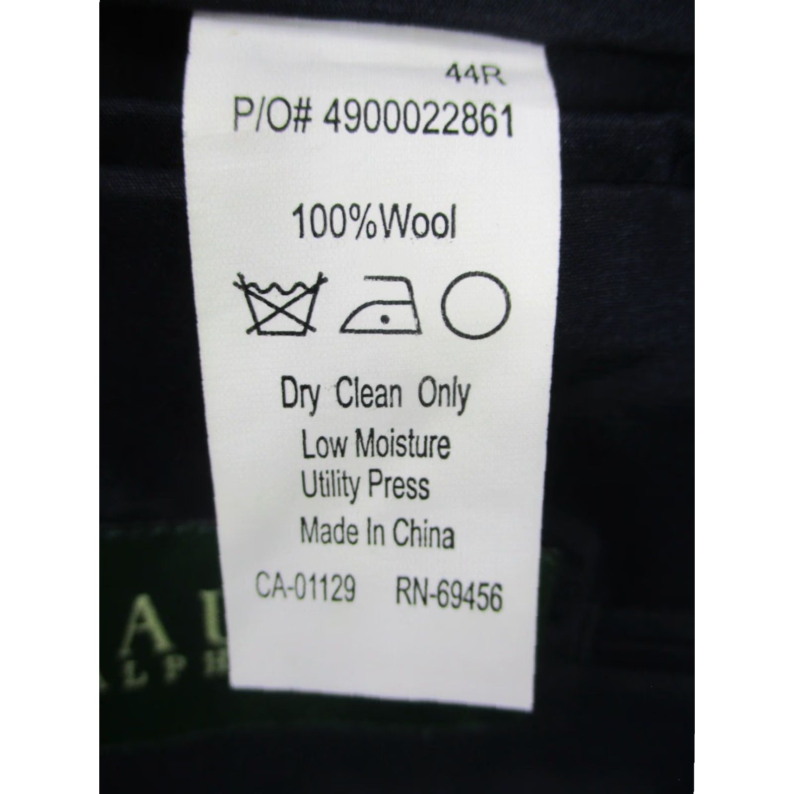 Ralph Lauren LAUREN RALPH LAUREN Sport Jacket Wool 44R Blue Blazer Jacket/Coat Mens Regular Notch Lapel Wool Tweed 2-Button/4-Button Redefined Size 44R - 5 Thumbnail