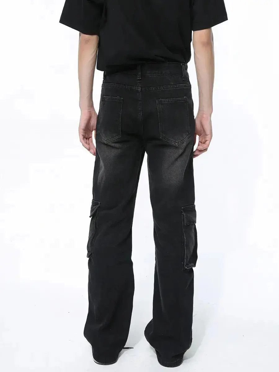 Japanese Brand Retro loose zipper pocket jeans Size US 32 / EU 48 - 3 Thumbnail
