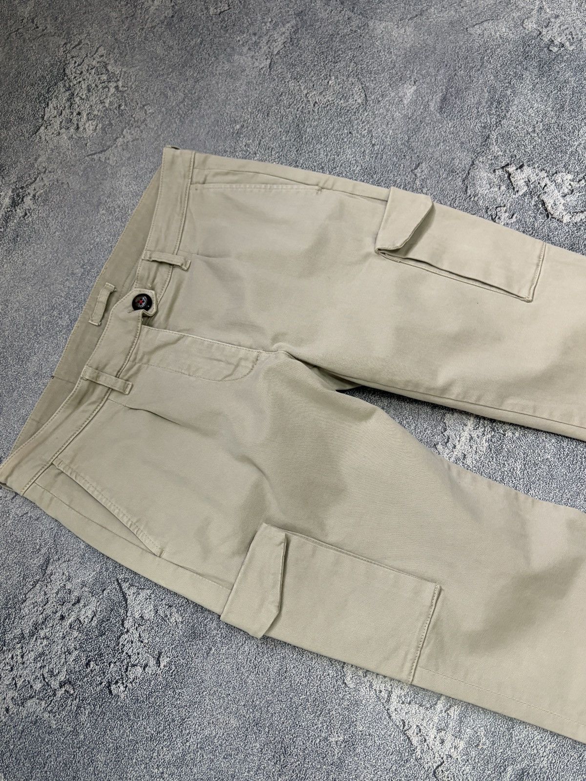 Eleventy Vtg Eleventy Milano Italy Cargo Pants Beige Khaki Trousers Size 27" / US 4 / IT 40 - 10 Thumbnail