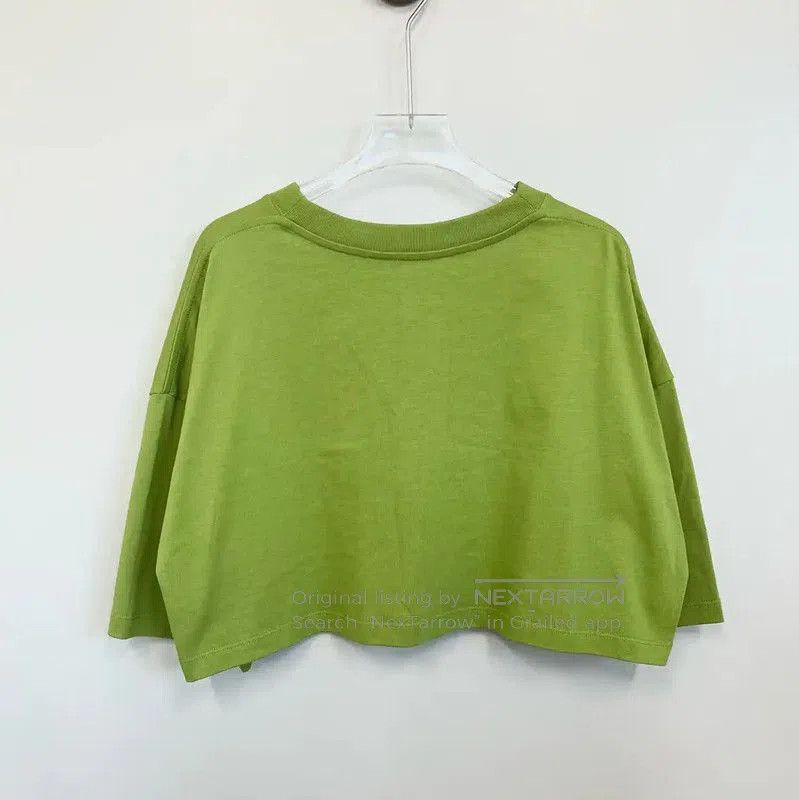 Loewe Loewe Green Cropped T-Shirt for Women . Size XS / US 0-2 / IT 36-38 - 2 Thumbnail
