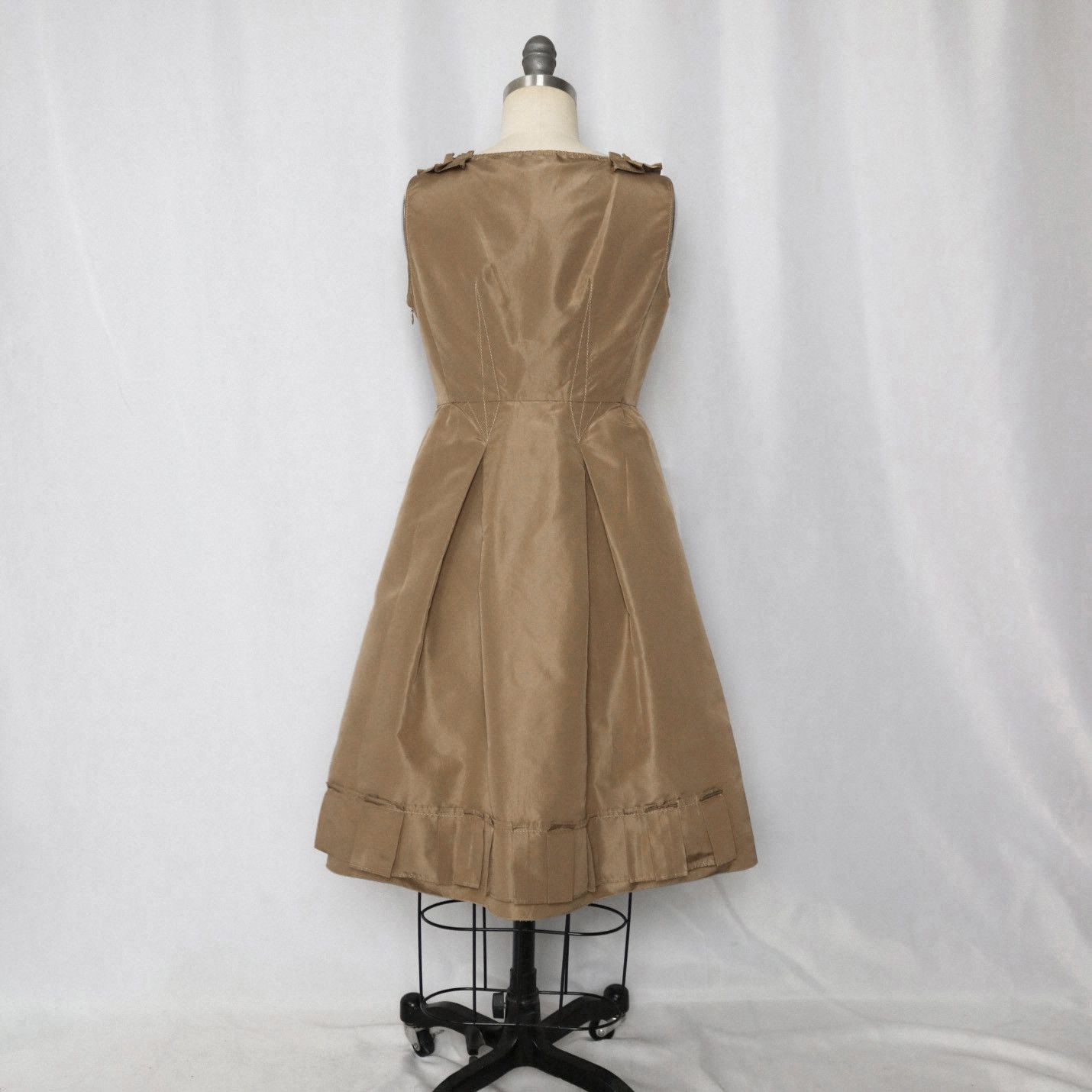 Miu Miu 00s Miu Miu Pleated Accent Babydoll Dress Size S / US 4 / IT 40 - 4 Thumbnail