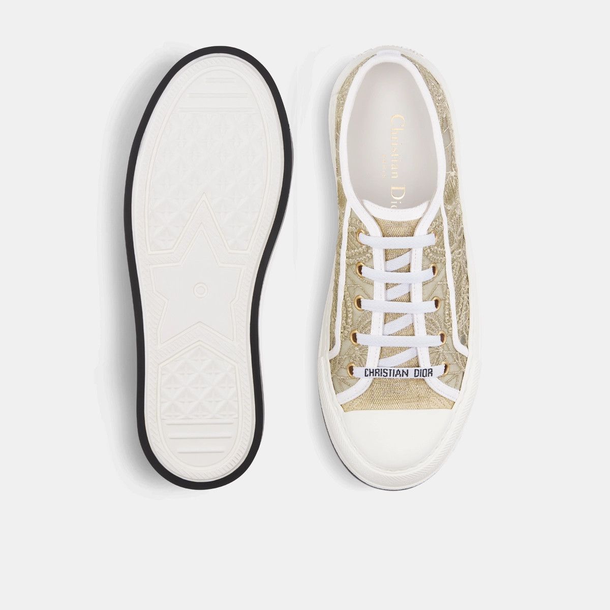 Dior o1bcso1str0225 Walk'n'Dior Platform Sneaker in Golden Size US 10 / IT 40 - 4 Thumbnail