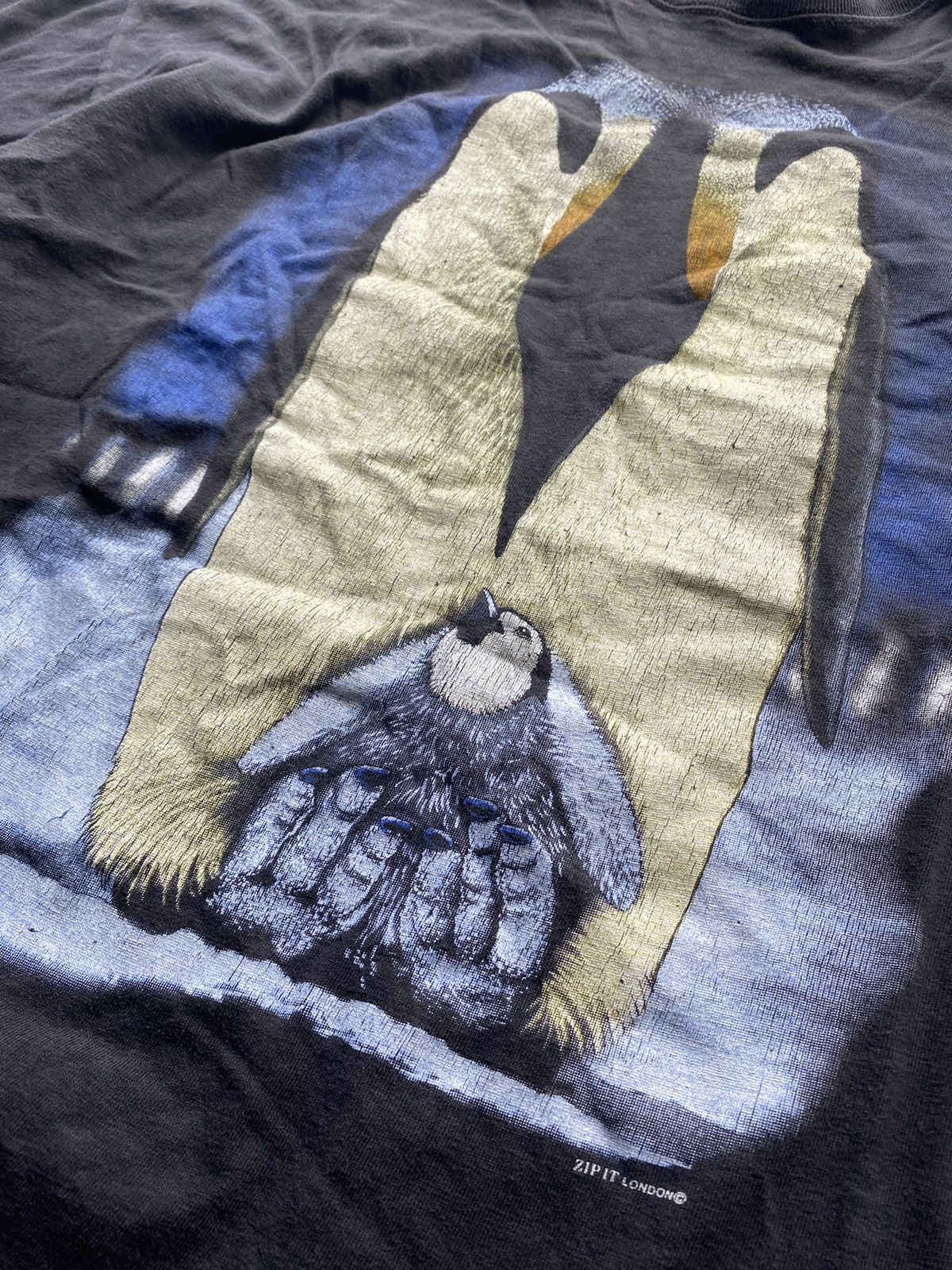 Other × Vintage 90s🔥Save The Penguin Humor Zip It Pink Floyd Style T shirt Size US XL / EU 56 / 4 - 6 Thumbnail