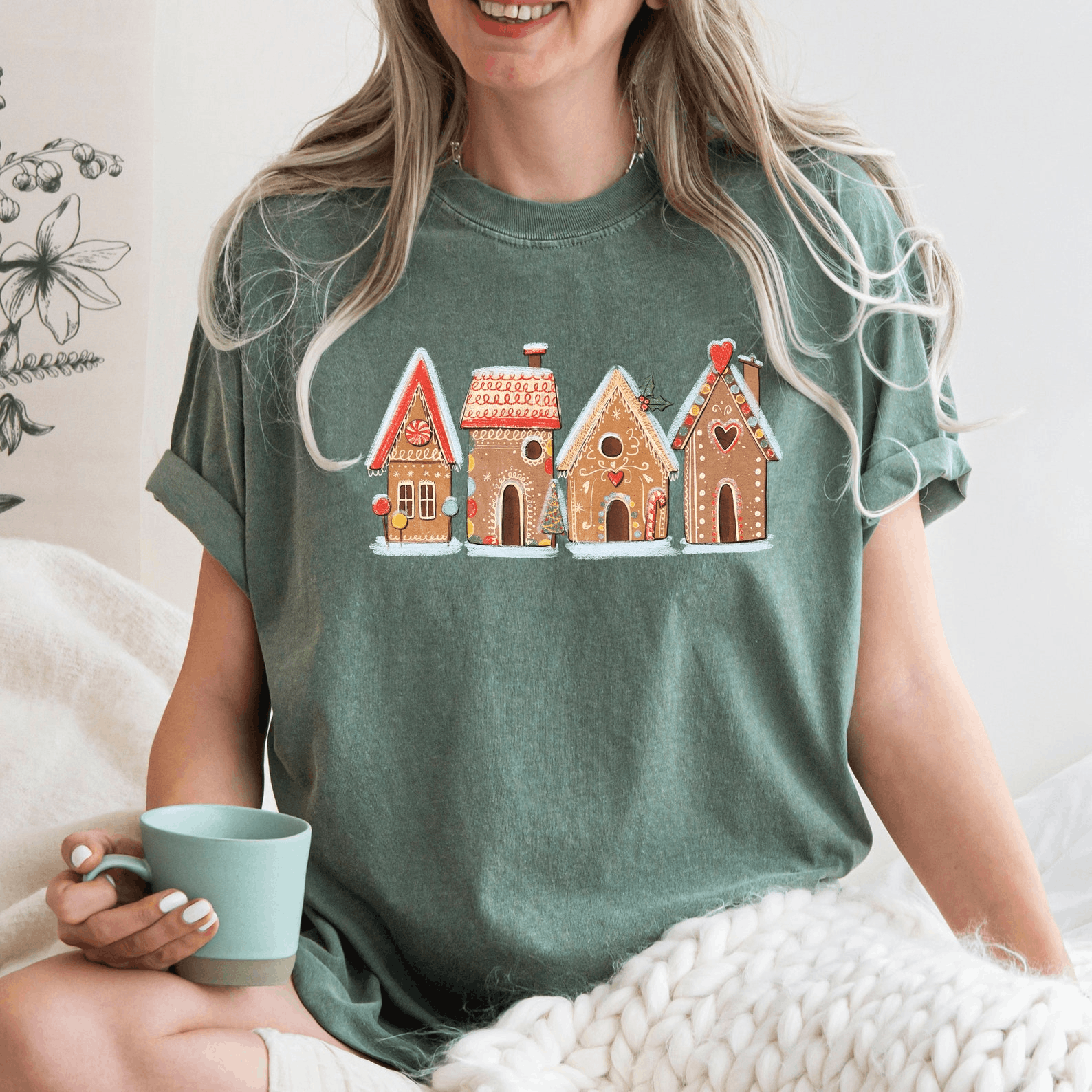 Other Christmas Gingerbread Home Shirt Size M / US 6-8 / IT 42-44 - 3 Thumbnail