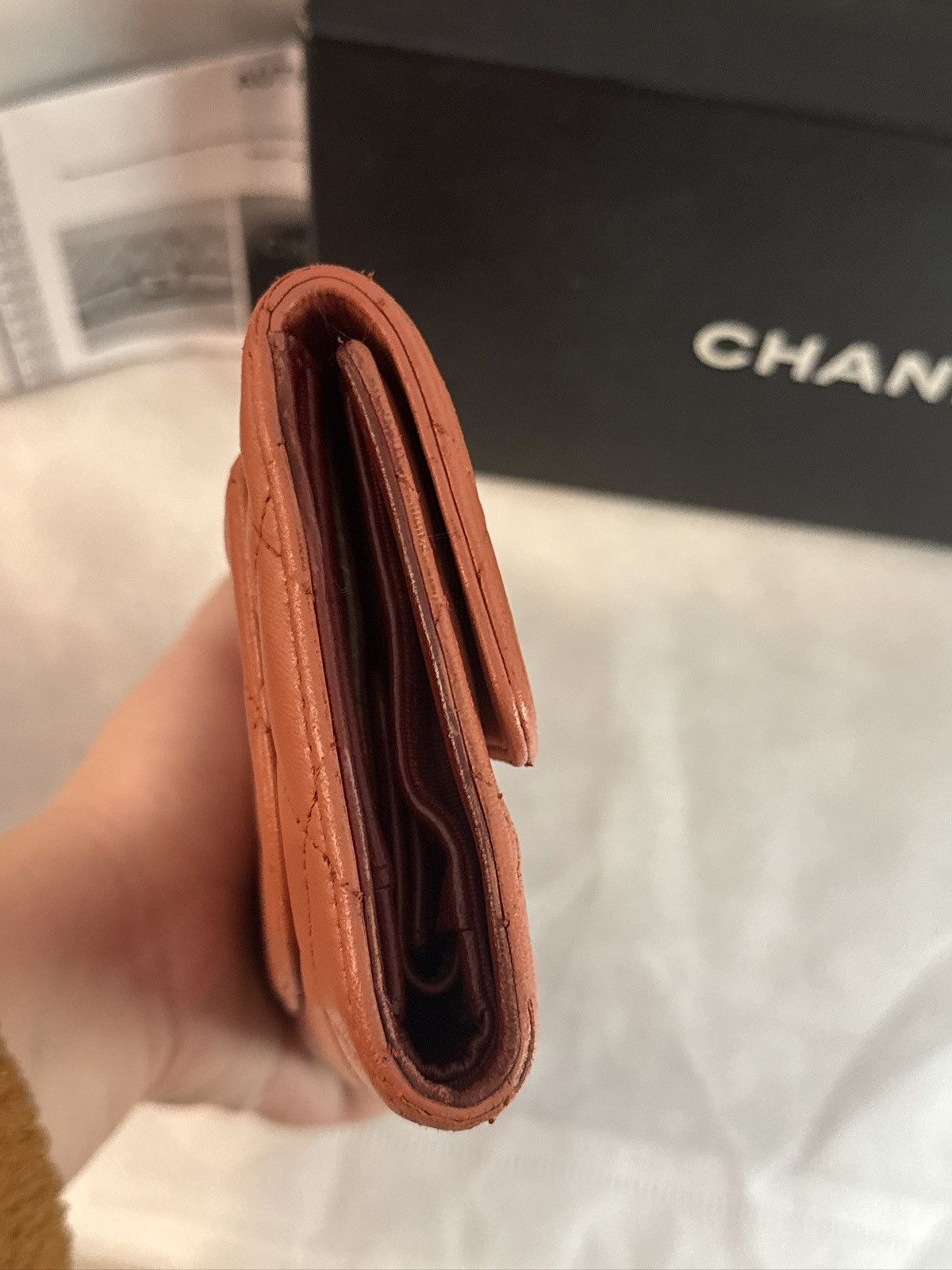 Chanel AUTHENTIC Chanel Timeless/classique Long Flap Quilted Wallet Size ONE SIZE - 18 Thumbnail