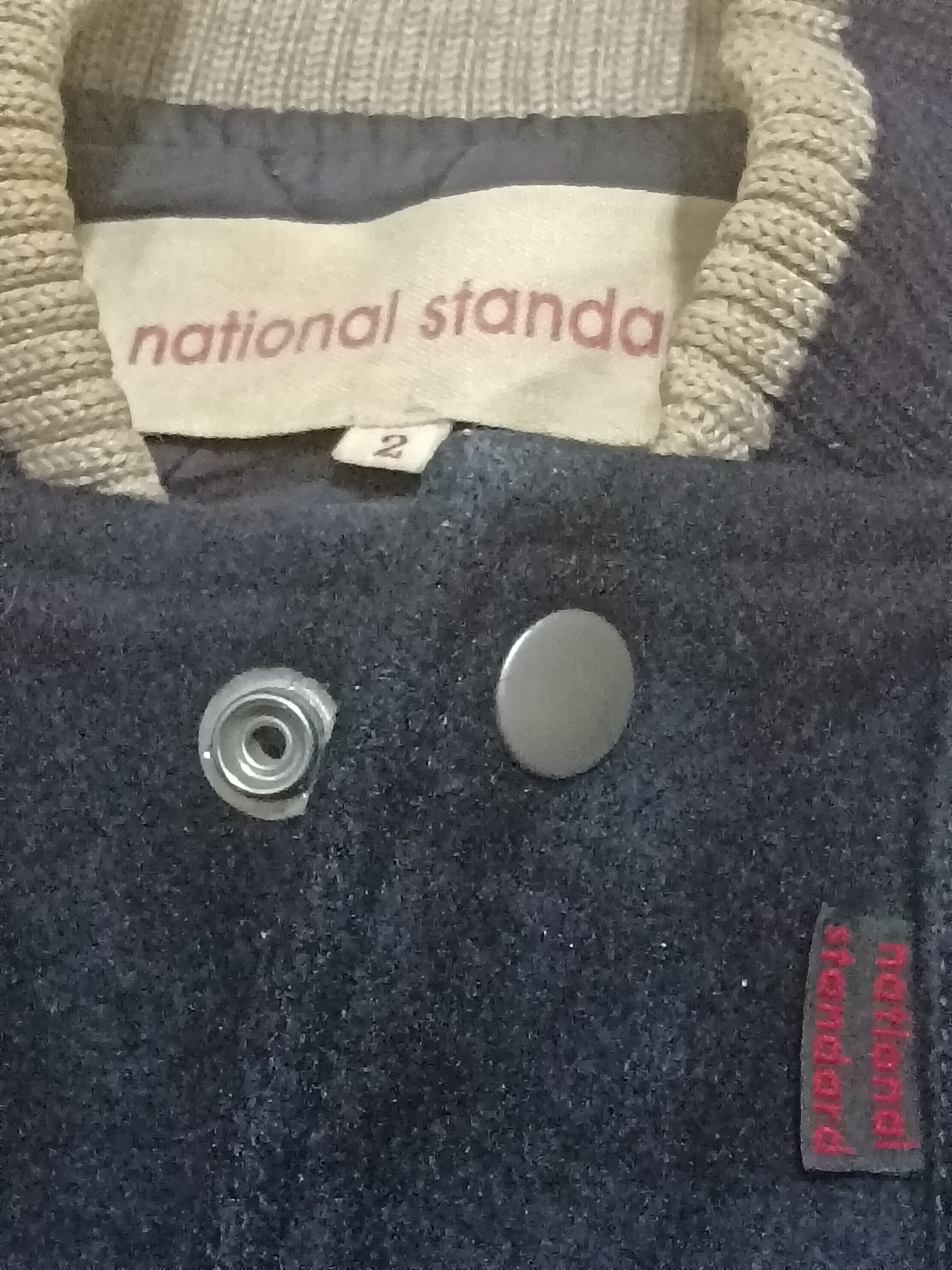National Standard × Vintage VINTAGE NATIONAL STANDARD LEATHER SLEEVE VARSITY JACKET Size US M / EU 48-50 / 2 - 2 Thumbnail