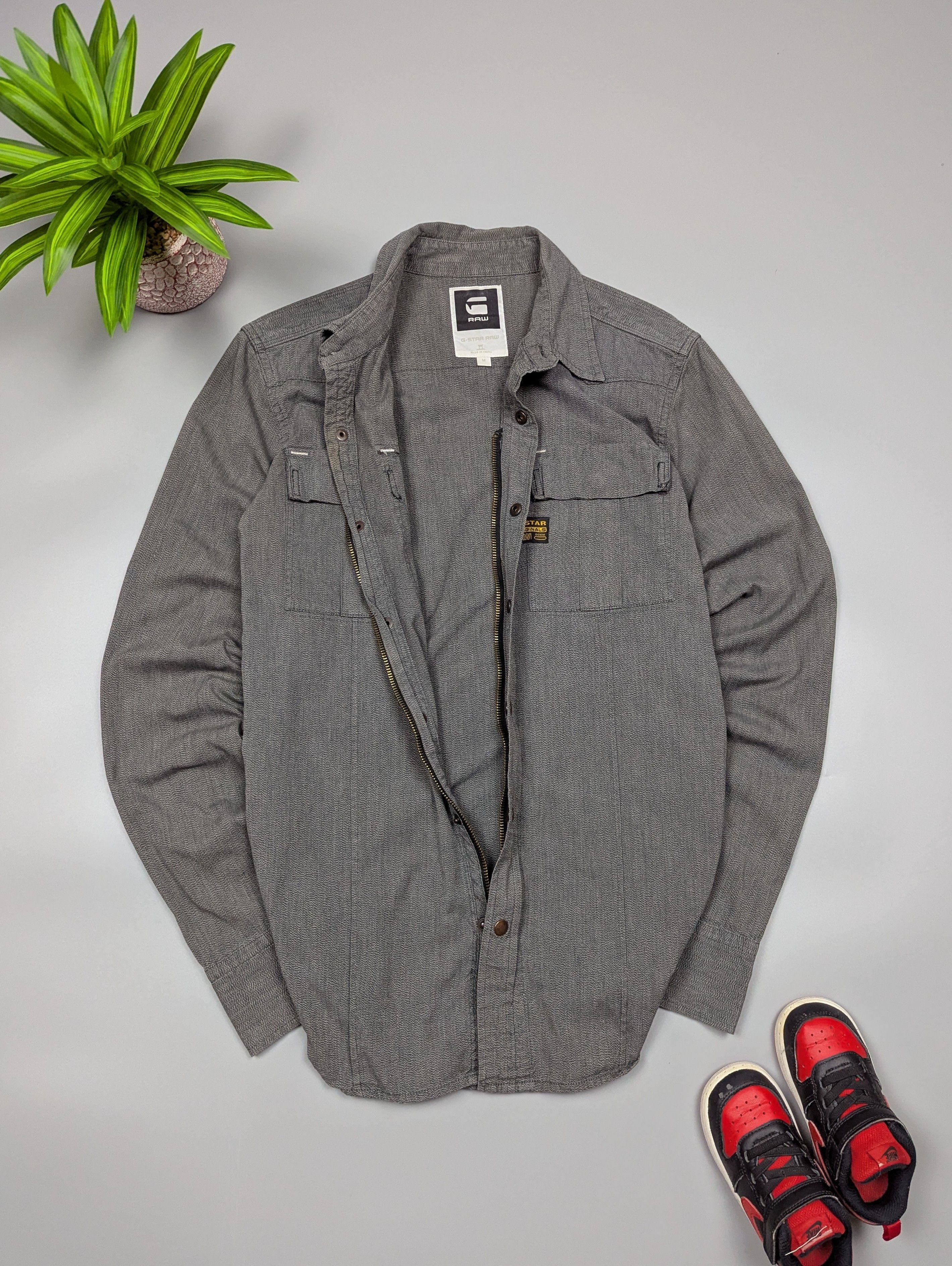 G-Star × Vintage G-Star RAW RAILROAD OVERSHIRT VTG Mens Button-Down Shirt Size US M / EU 48-50 / 2 - 5 Thumbnail