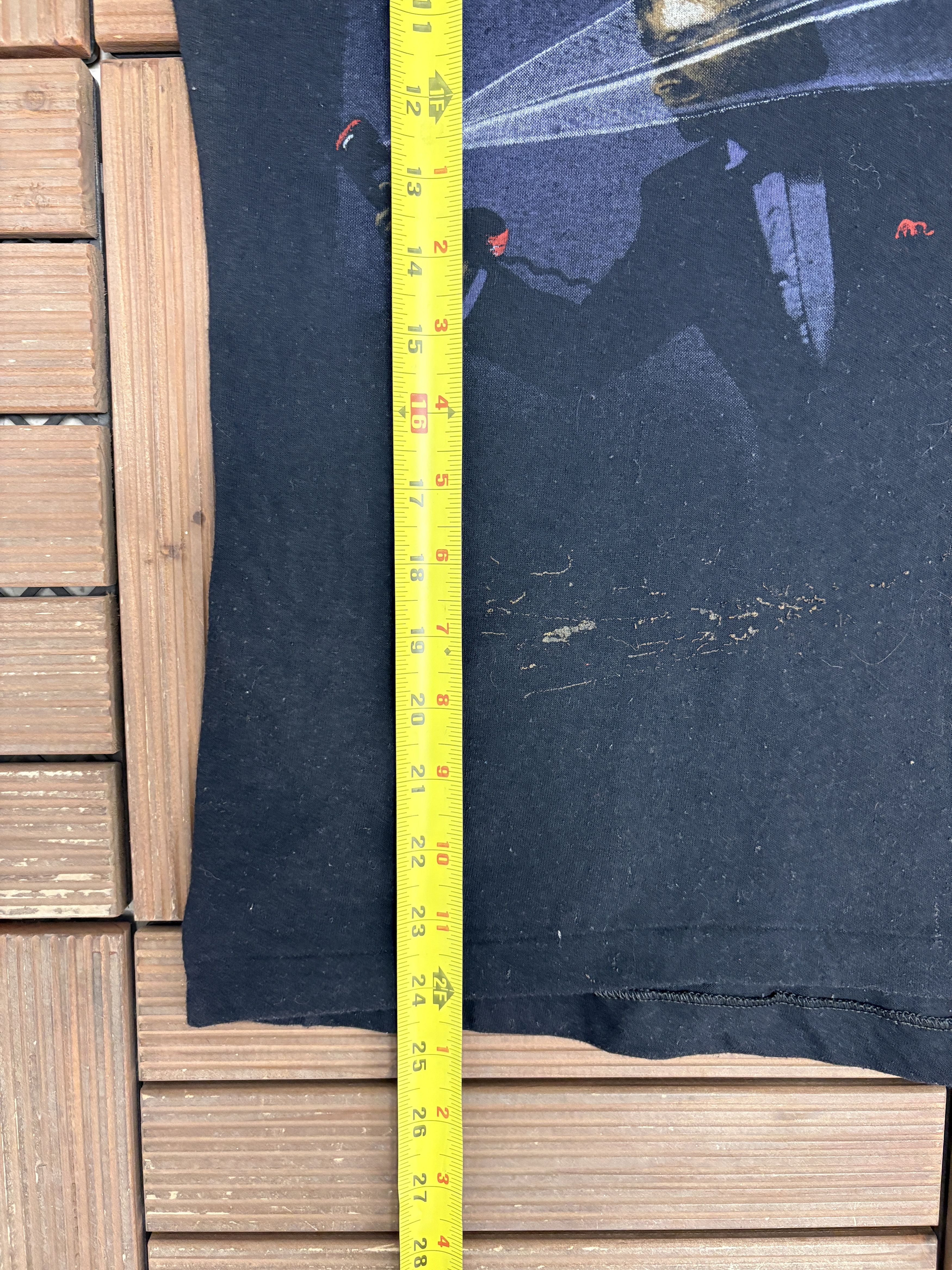 Vintage Chris De Burgh Man On The Line Tour 1984 Vintage Black Tee Size US L / EU 52-54 / 3 - 8 Thumbnail