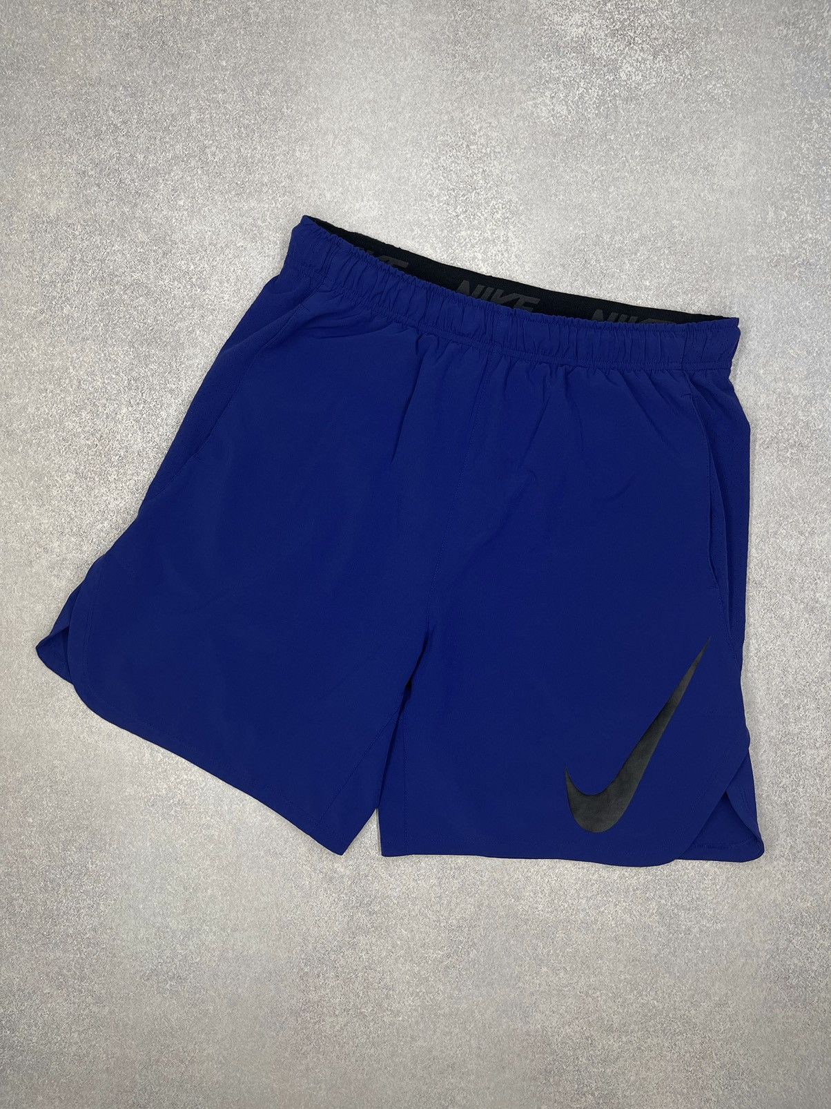 Nike × Nike ACG Mens Nike Dri Fit Blue Shorts Big Logo Swoosh Y2K ACG TN Size US 34 / EU 50 - 1 Thumbnail