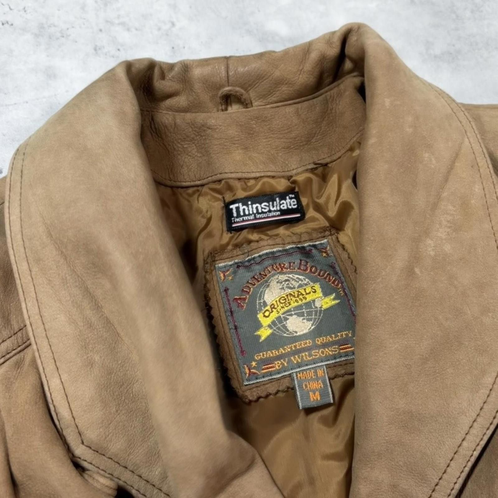 Wilsons Leather Vintage Tan Adventure Bound By Wilsons Leather Coat Size US M / EU 48-50 / 2 - 6 Thumbnail