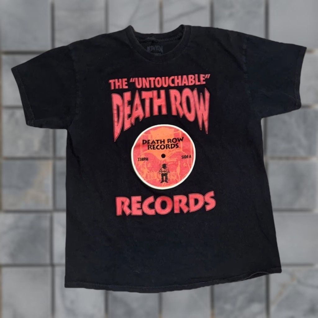 Vintage VINTAGE Death Row Records Graphic T-Shirt Men’s Large Black Rap Hip Hop Tee 20x26 Size US L / EU 52-54 / 3 - 1 Thumbnail