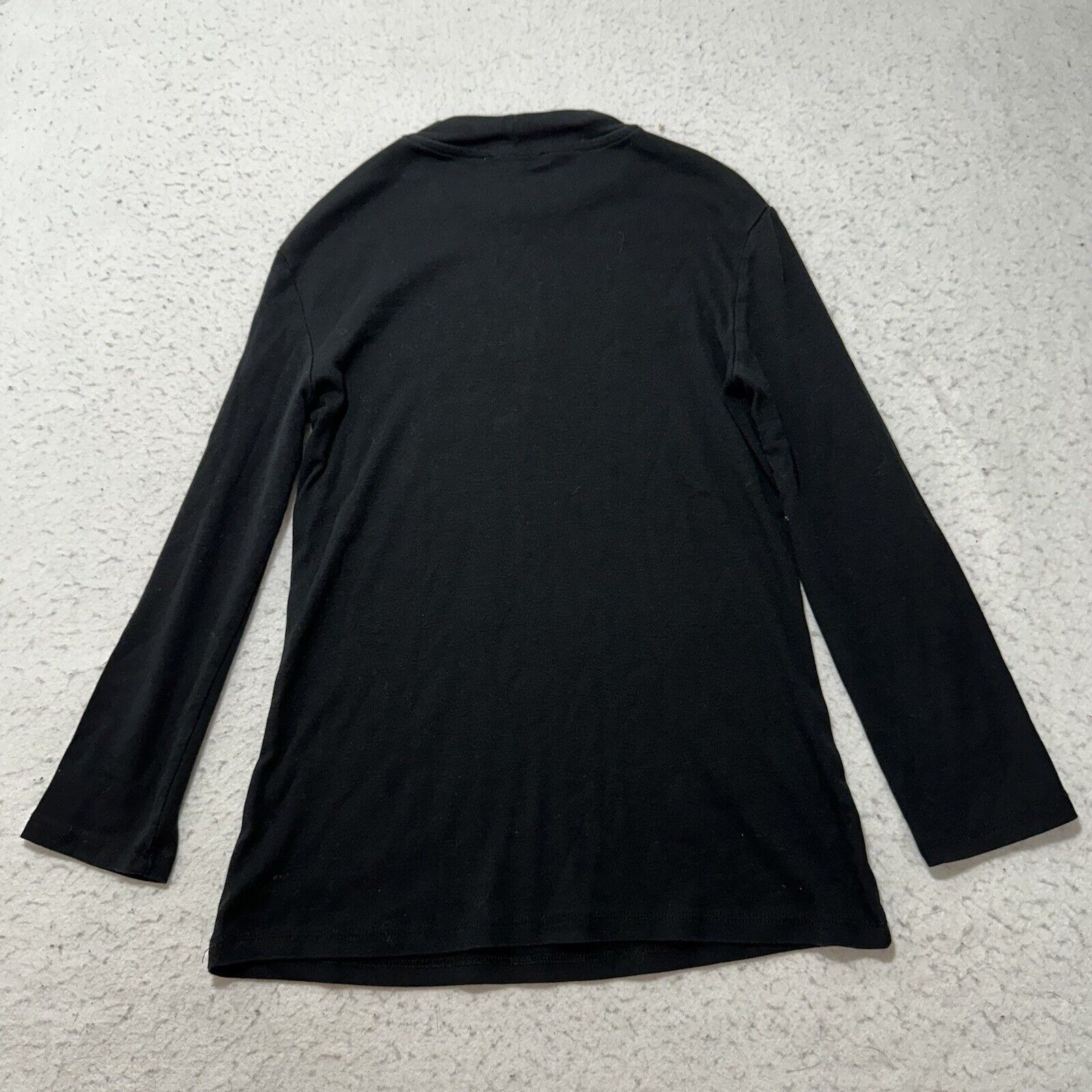 Zara Zara Medium Long Sleeve T Shirt Solid Black Pullover Tee Size M / US 6-8 / IT 42-44 - 10 Thumbnail
