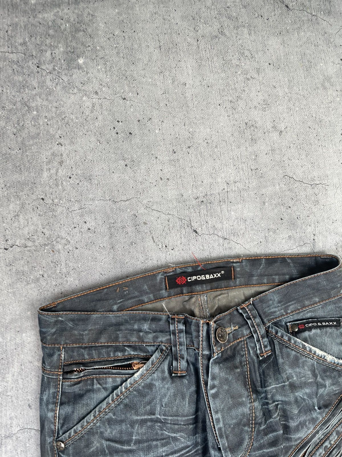 Other Rare Cipo Baxx Embroidered Jeans Pants Japanese Avant Garde Size US 31 - 9 Thumbnail