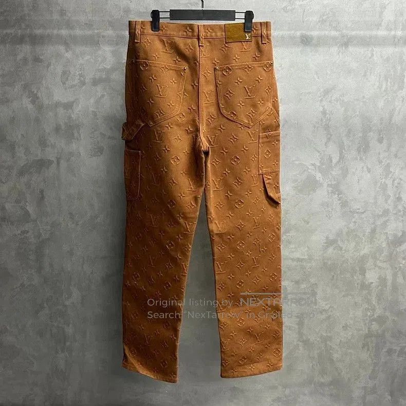 Louis Vuitton Latest Louis Vuitton Khaki Logo Jeans. Size US 33 - 2 Thumbnail