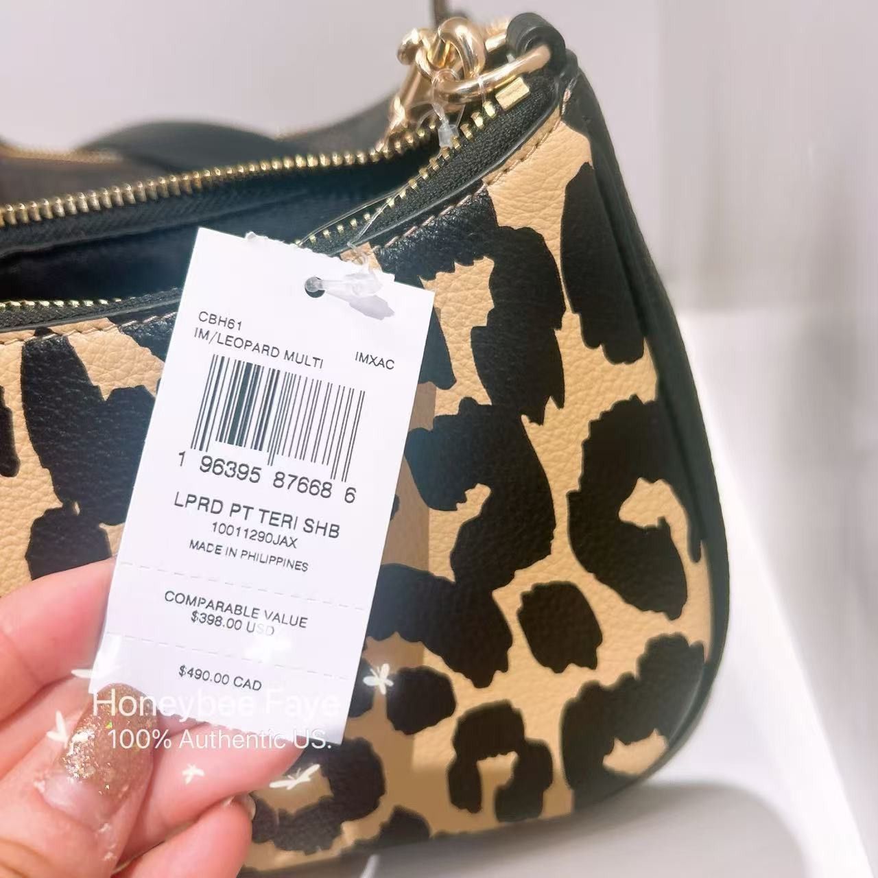 Coach Teri Shoulder Bag With Leopard Print CBH61 Size ONE SIZE - 5 Thumbnail