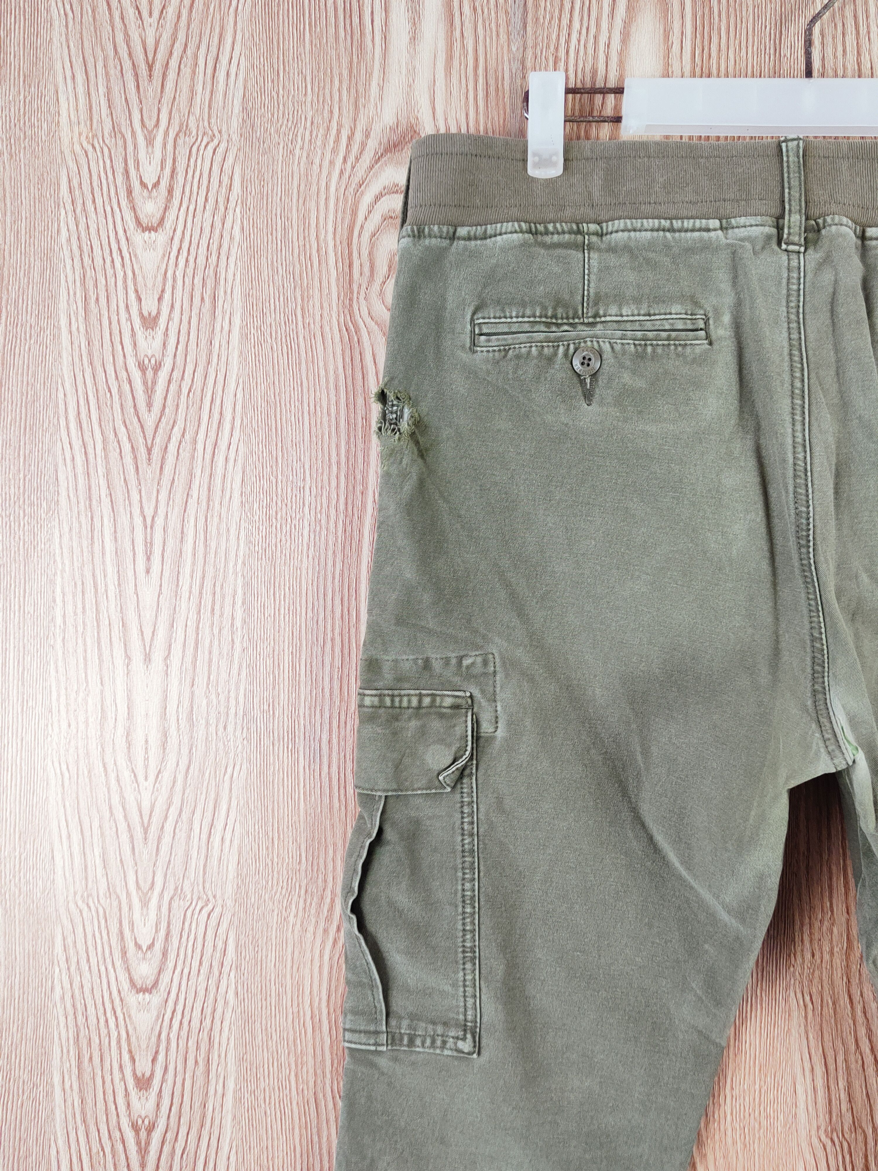 Japanese Brand Back Number Green Multipocket Tactical Cargo Pants #W637 Size US 31 - 10 Thumbnail