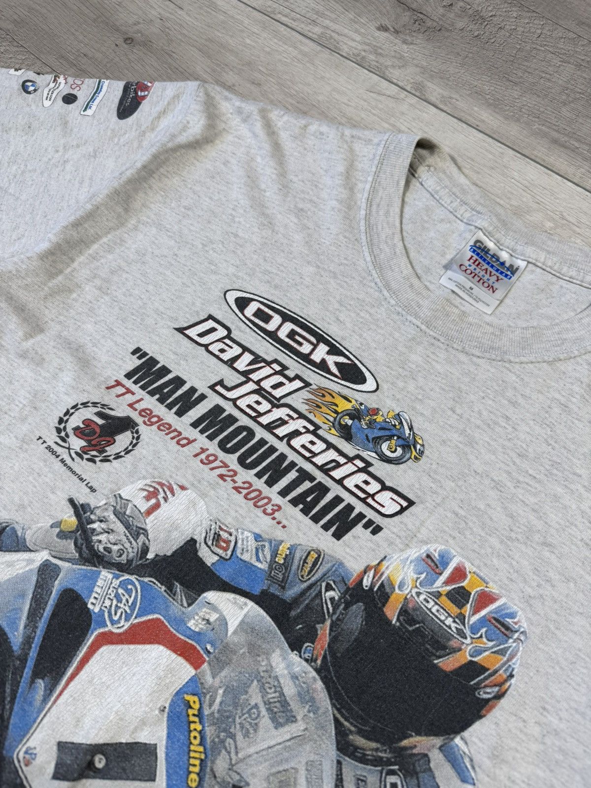 Vintage Vintage 2004 David Jefferies Suzuki GSX R1000 Memorial Tee Size US M / EU 48-50 / 2 - 4 Thumbnail