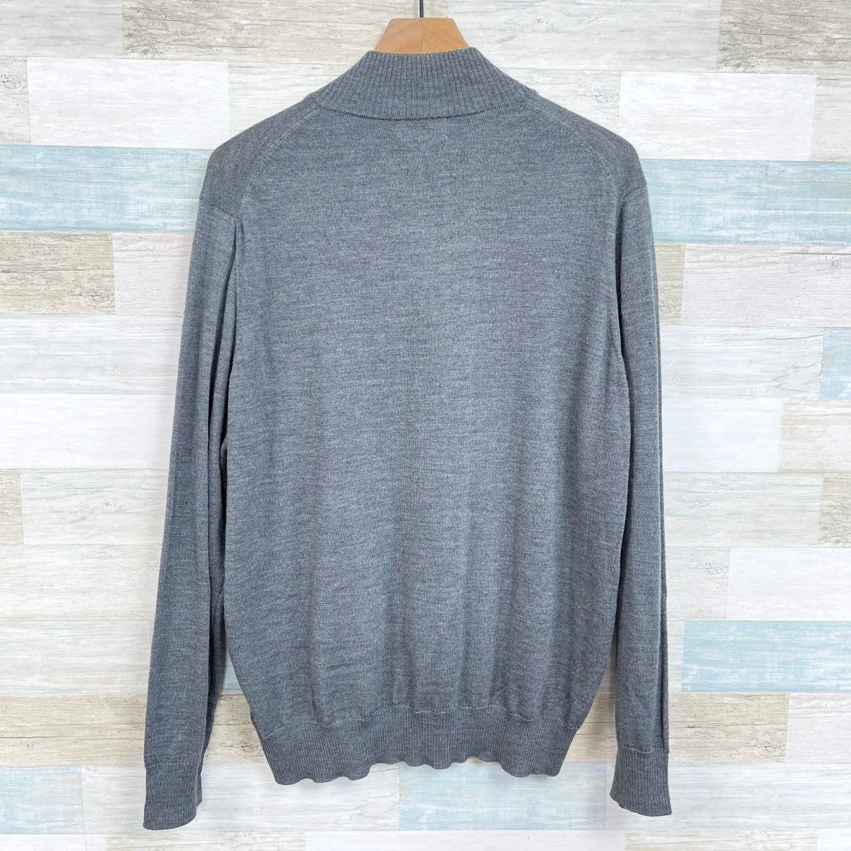 Thomas Dean Jack Stone Thomas Dean Extra Fine Merino Wool Sweater Mens L Size US L / EU 52-54 / 3 - 3 Thumbnail