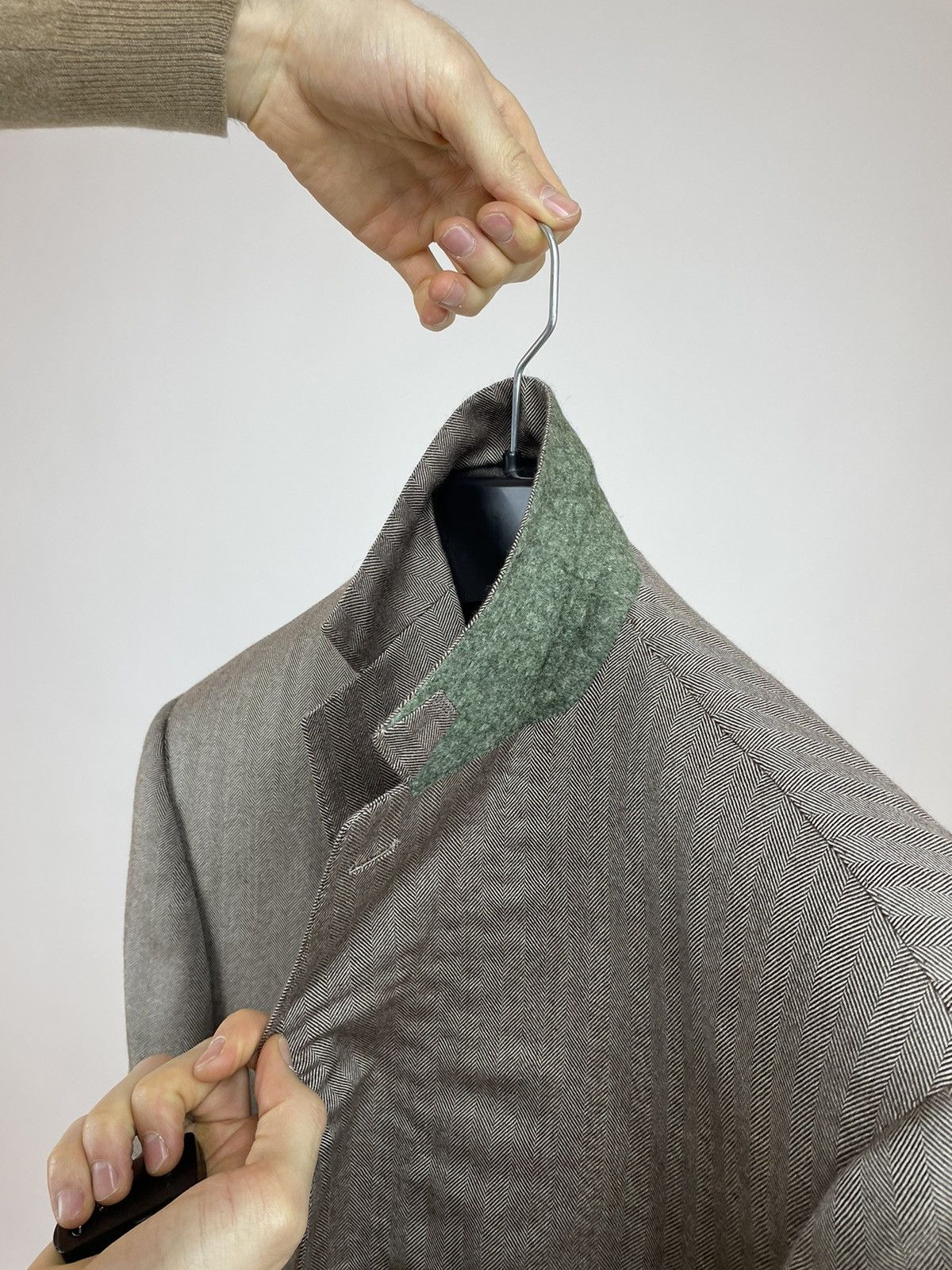 Designer × SCABAL SCABAL Cashmere Blazer one button Mens size 56R Size 46R - 18 Thumbnail