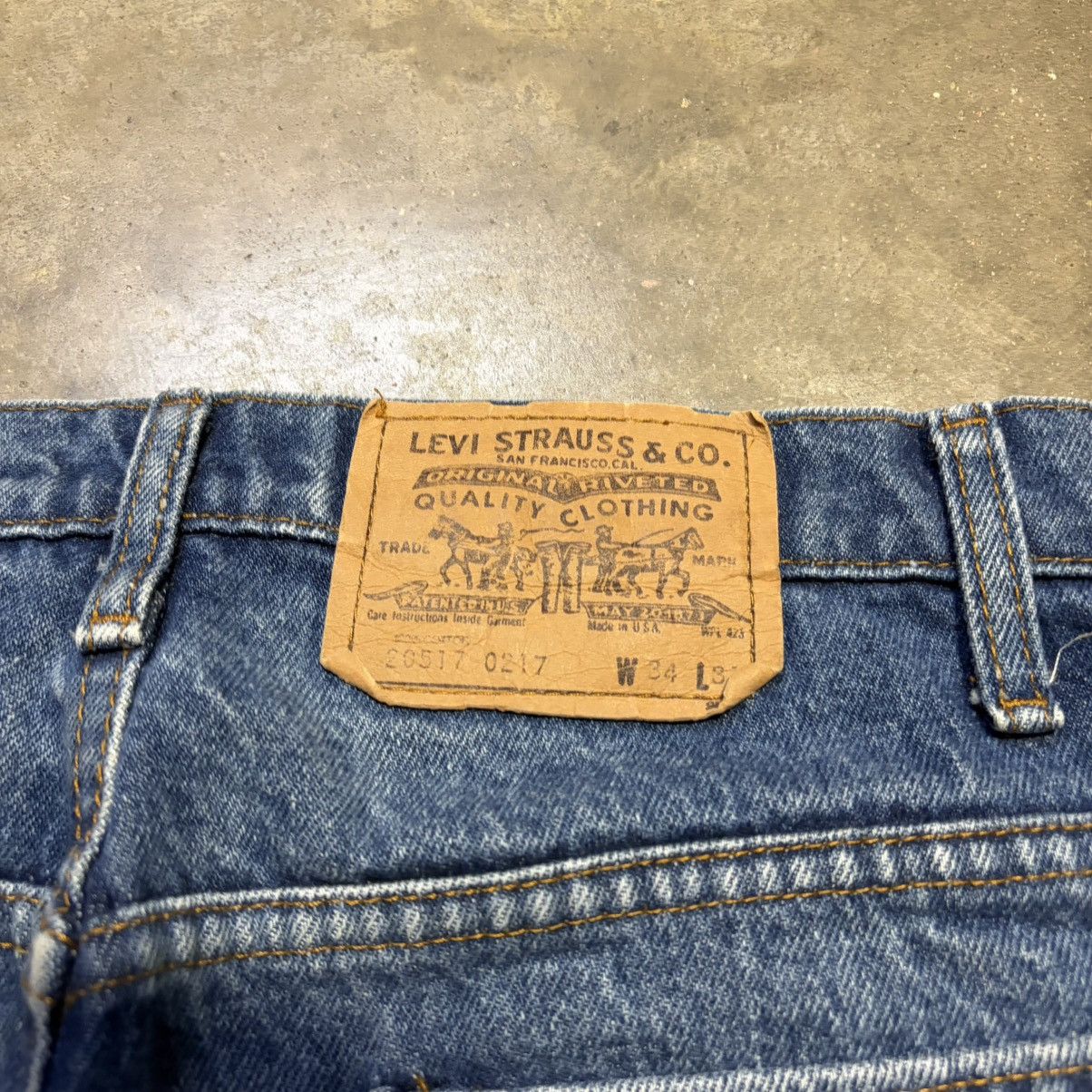 Levi's Vintage 80s Levis 517 Orange Tab Denim Jeans Bootcut USA Size US 32 / EU 48 - 15 Thumbnail