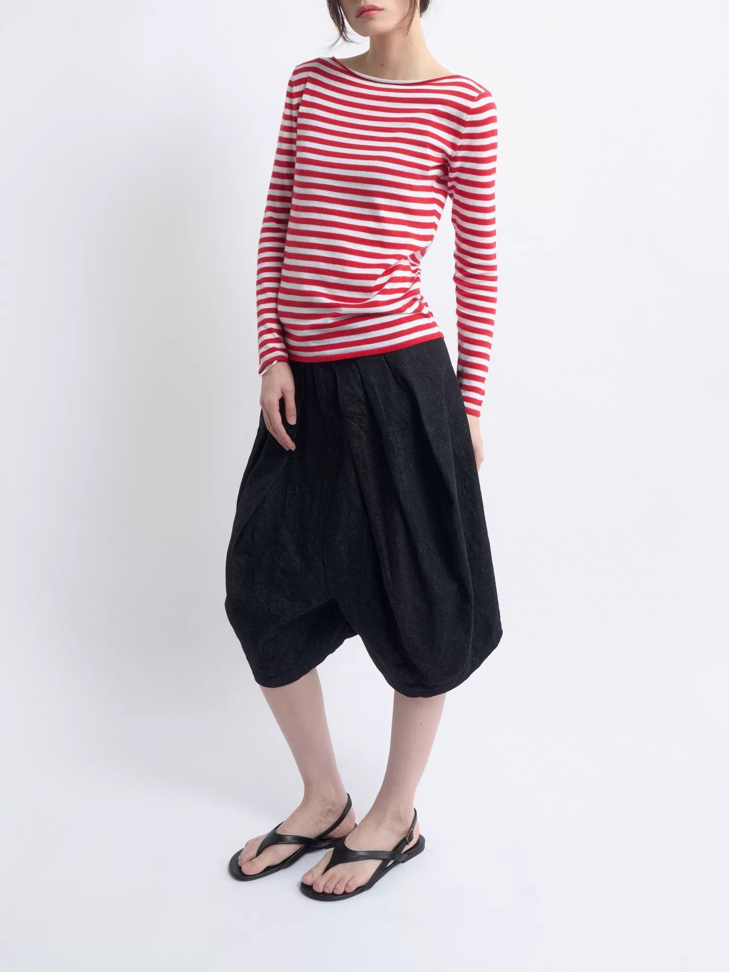 Junya Watanabe JUNYA WATANABE Voluminous Cotton-Linen Denim Lantern Pants Size 26" / US 2 / IT 38 - 1 Thumbnail