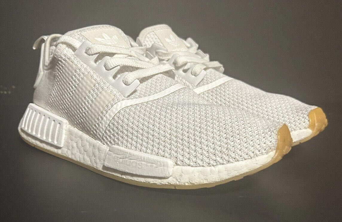 Adidas Originals Men's NMD_R1 D96635 White White Gum - Sz 9
