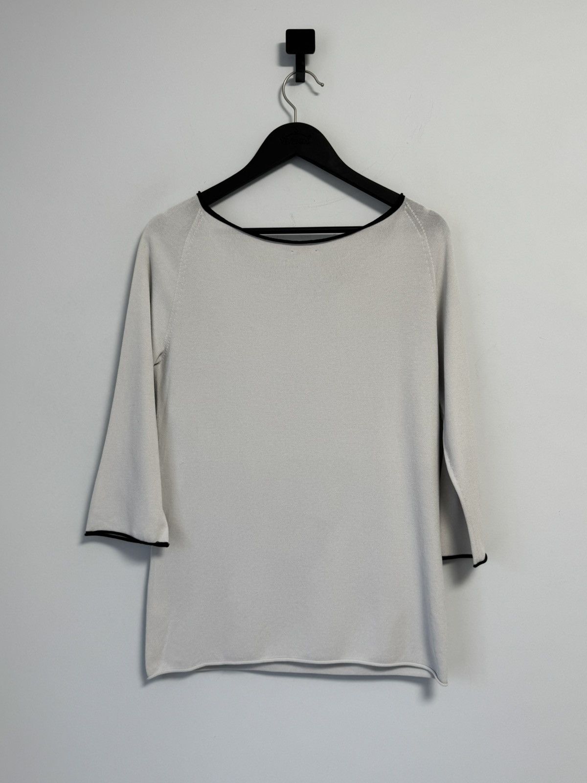 Annette Gortz Annette Gortz White Mesh Pullover Women's Sweater Size L / US 10 / IT 46 - 9 Thumbnail