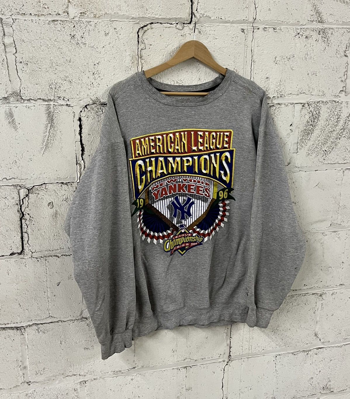 Starter Vintage NY yankees 90s starter sweatershirt boxy hype Size US XL / EU 56 / 4 - 1 Thumbnail