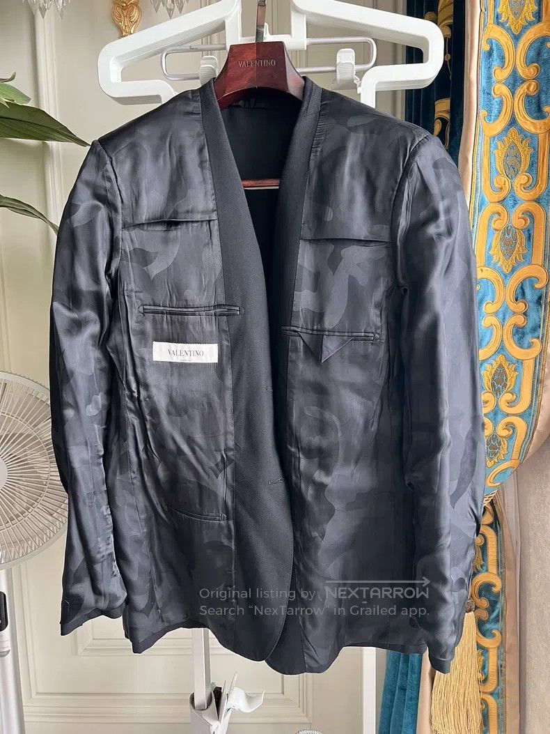 Valentino Valentino Black suit suit Size 52S - 6 Thumbnail