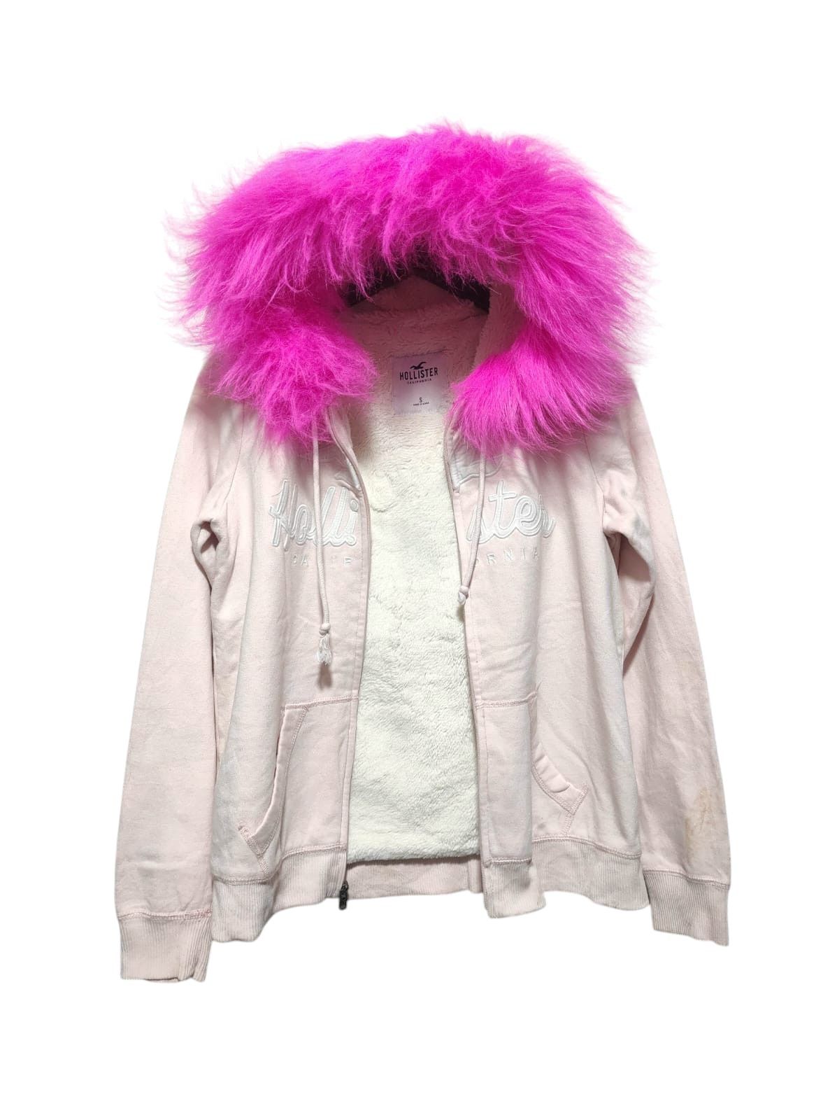 Hollister Sherpa Zip Fur Hoodie i6w9 LGB style